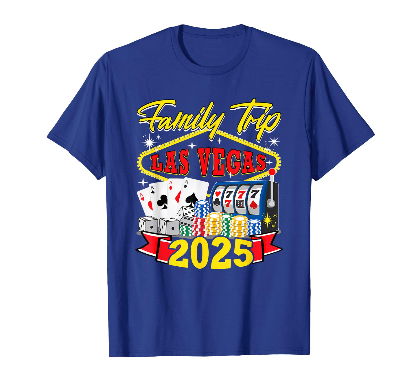 Family Las Vegas Trip 2025 Funny Family Matching Parties T-Shirt