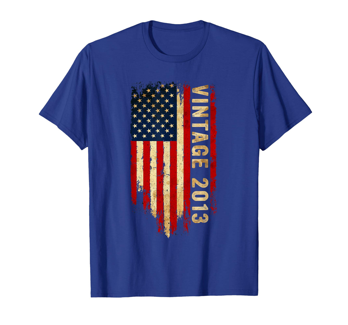 12 Years Old Vintage 2013 American Flag 12th Birthday Gifts T-Shirt