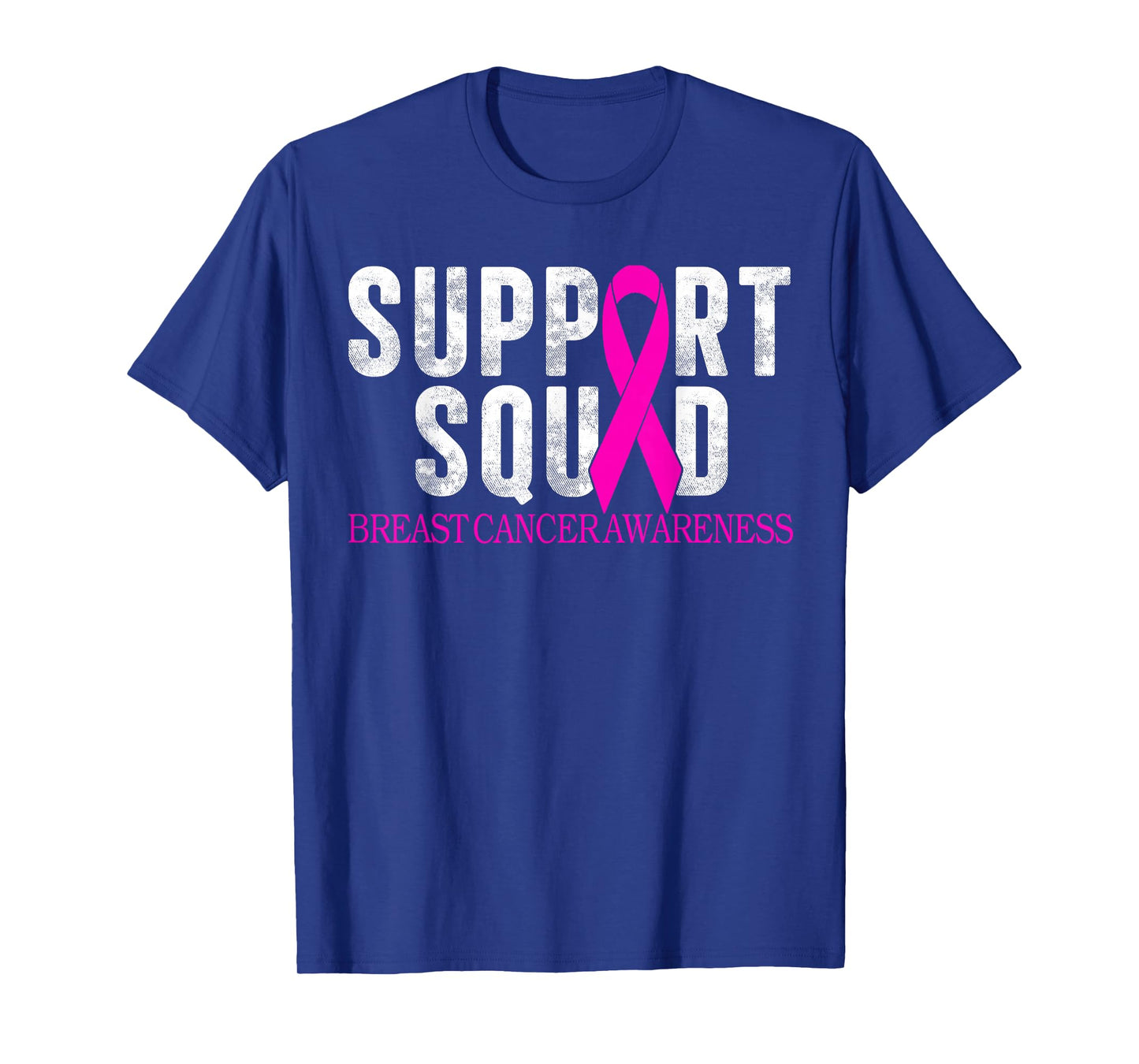 Groovy Support Squad Breast Cancer Awareness Pink Ribbon T-Shirt
