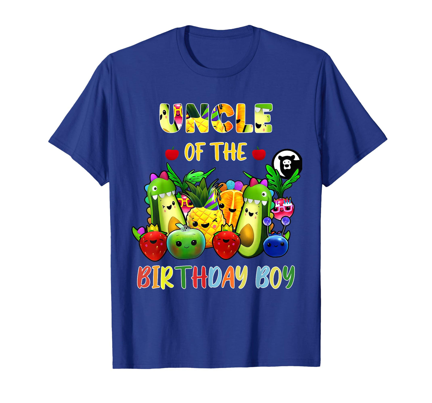 Uncle Of The Birthday Boy Family Fruit Birthday Hey Bear T-Shirt