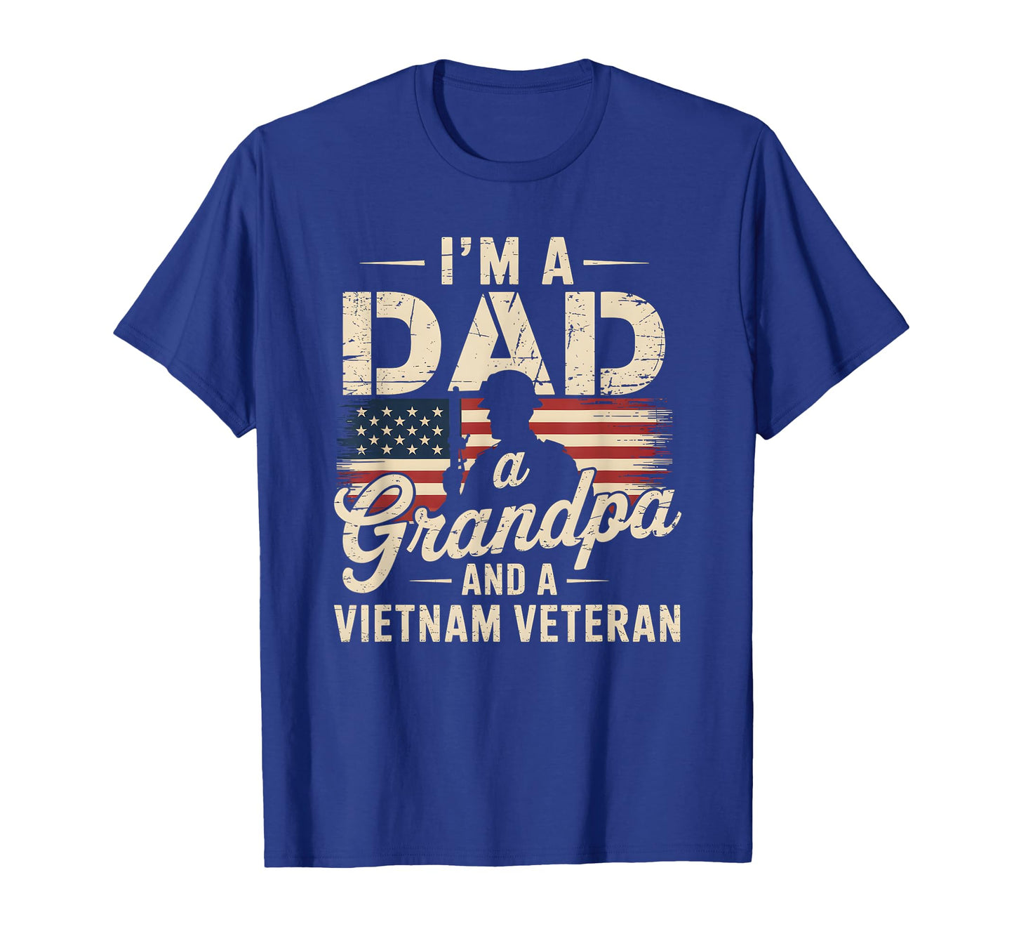 Dad Grandpa Vietnam Veteran Vintage Men's grandpa dad T-Shirt