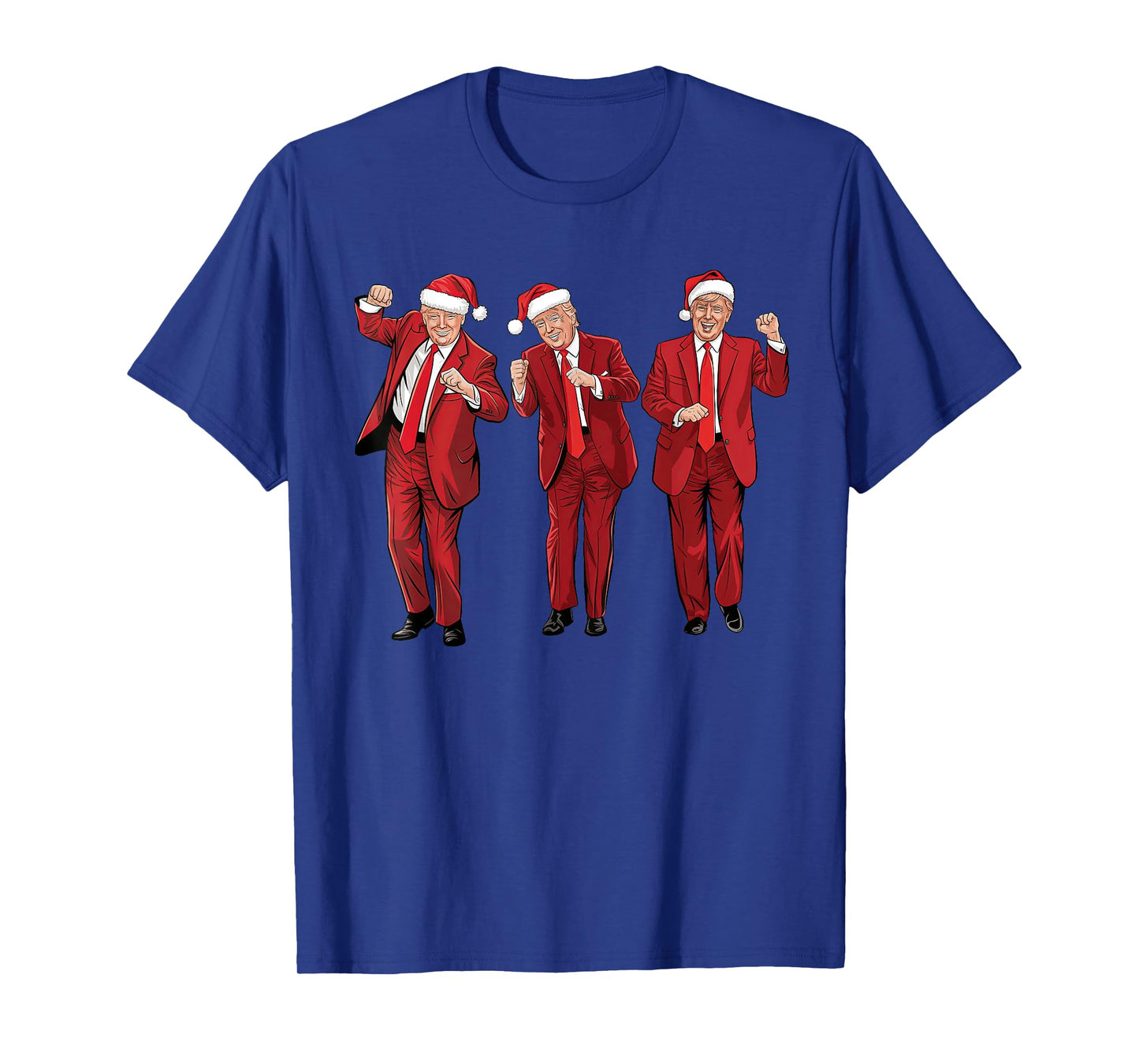 Funny Trump Dance Merry Christmas Santa Hats Trump 2024 T-Shirt