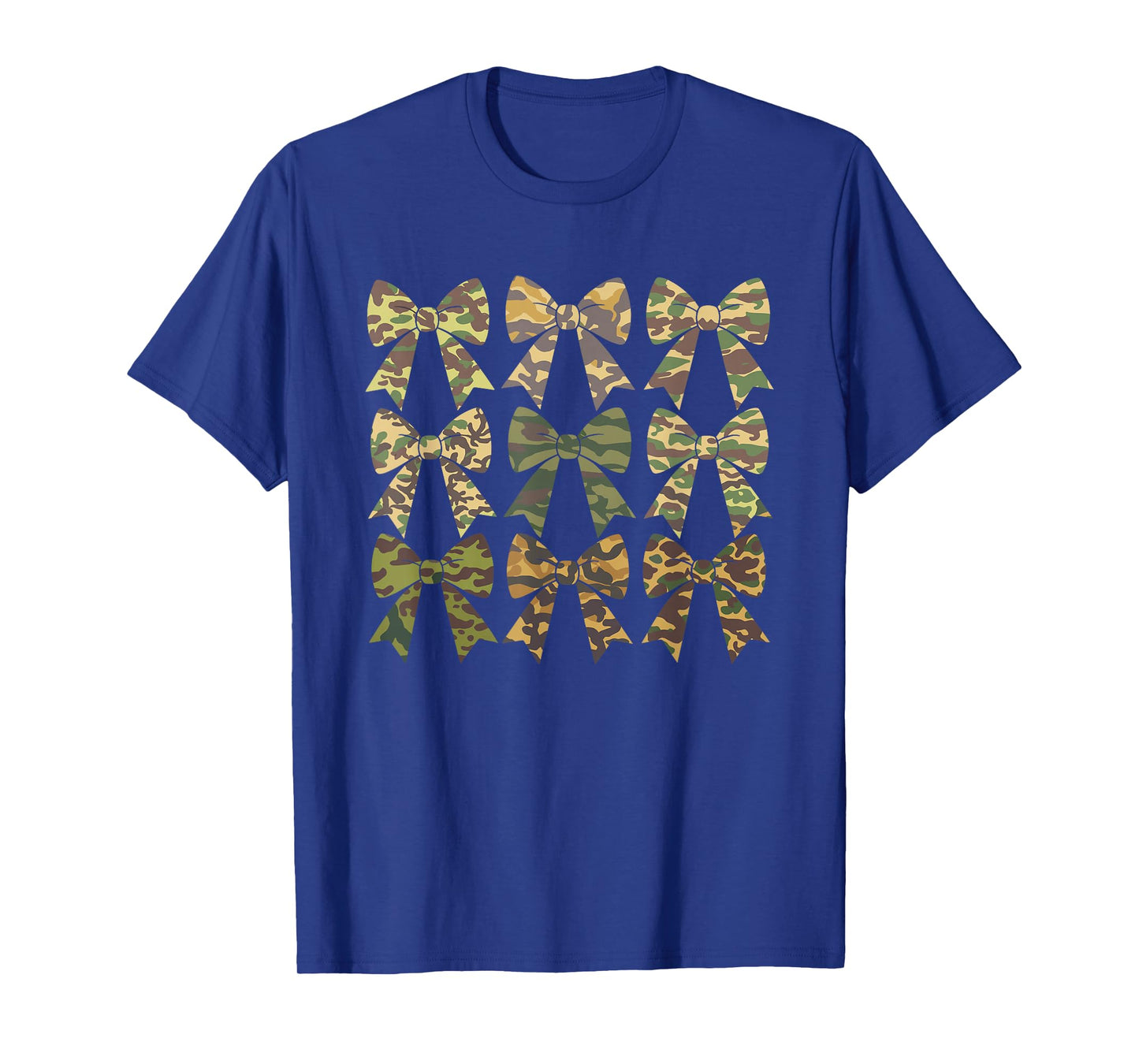 Camouflage Old Camo Bow Camo Coquette Bow Hunting Women Girl T-Shirt