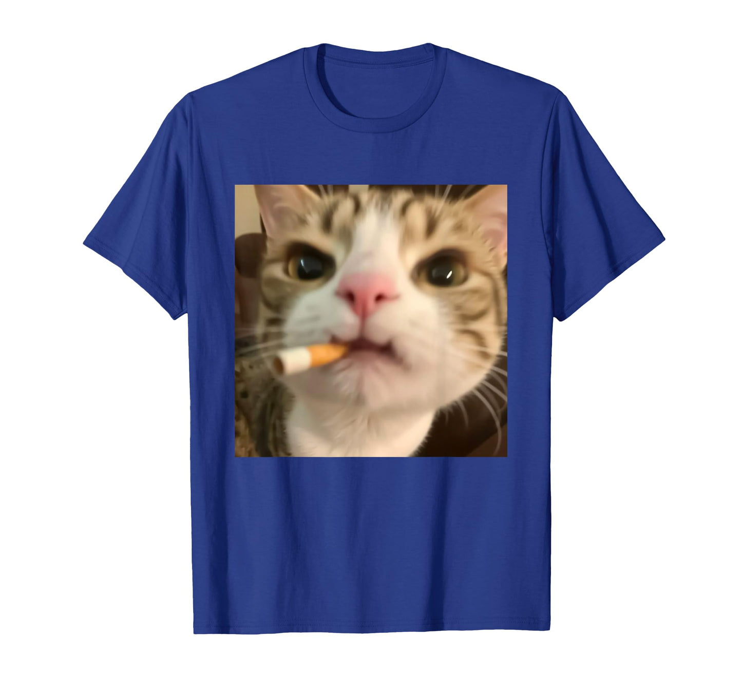 Funny Cat Pilot Smoking Meme Shirt for Men Women T-Shirt