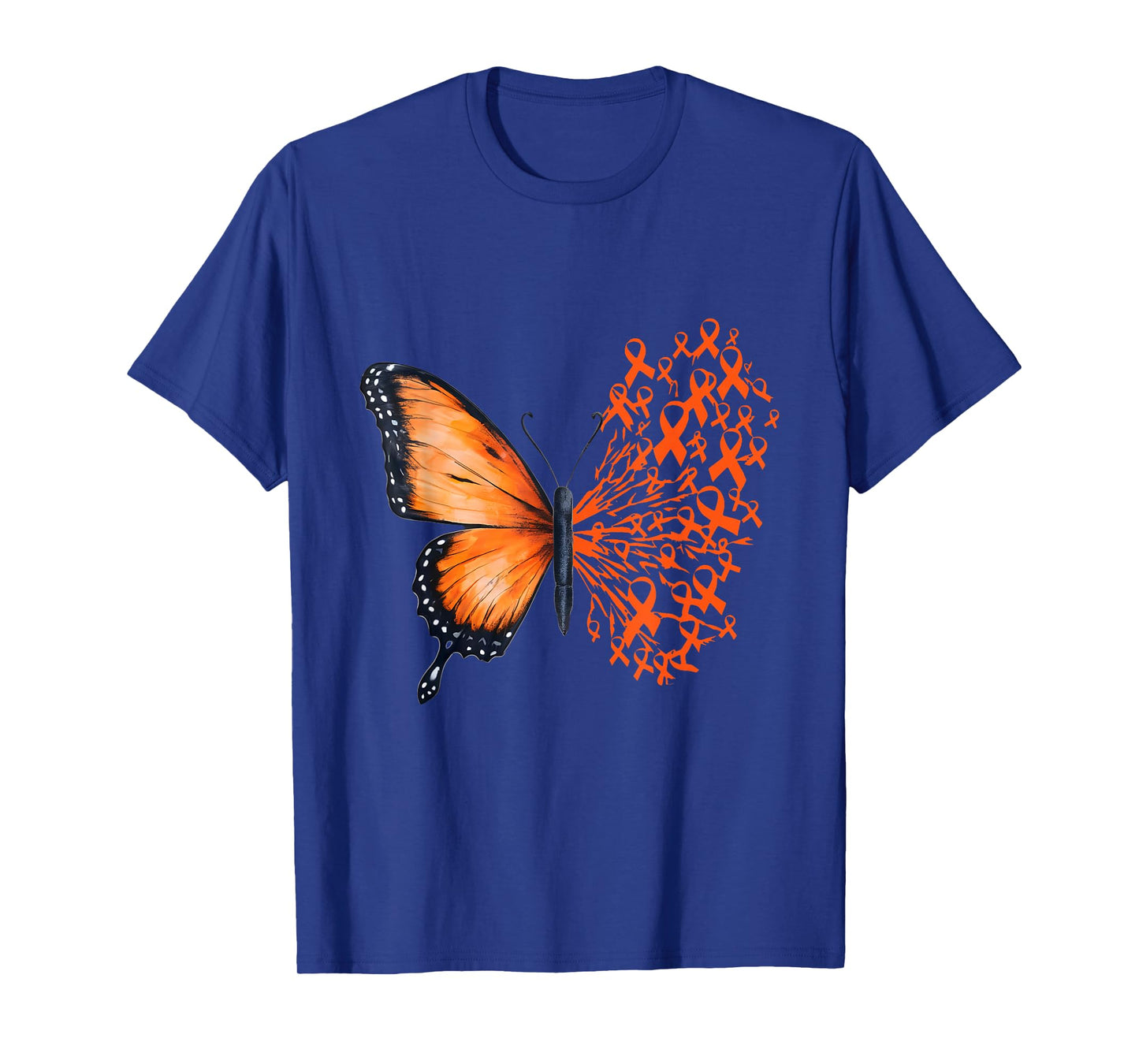 Leukemia Awareness Butterfly Orange Ribbon T-Shirt