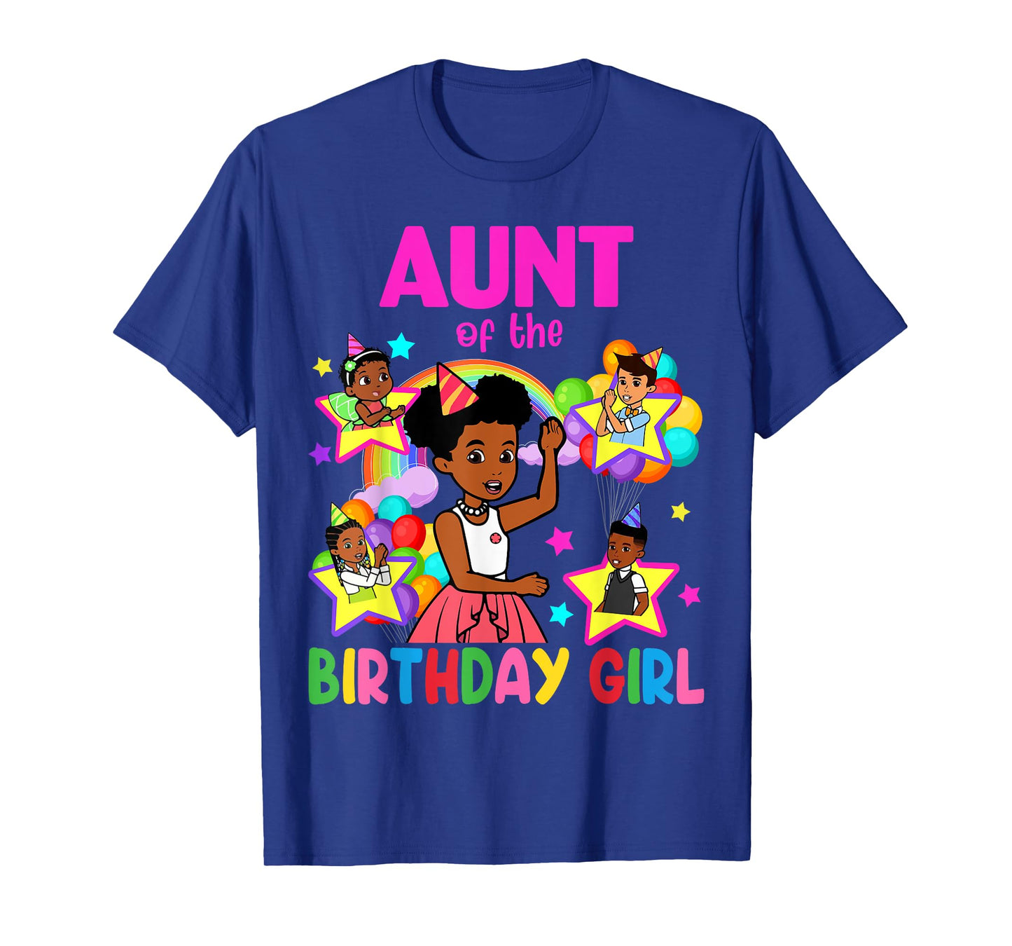 Aunt Of Birthday Girl Gracie Birthday Dolls Girl Party T-Shirt