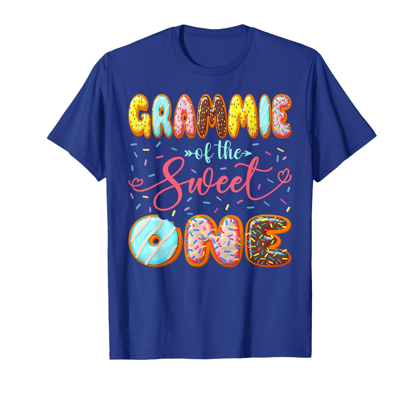 Grammie Of The Sweet One Girl 1St Birthday Donut Matching T-Shirt