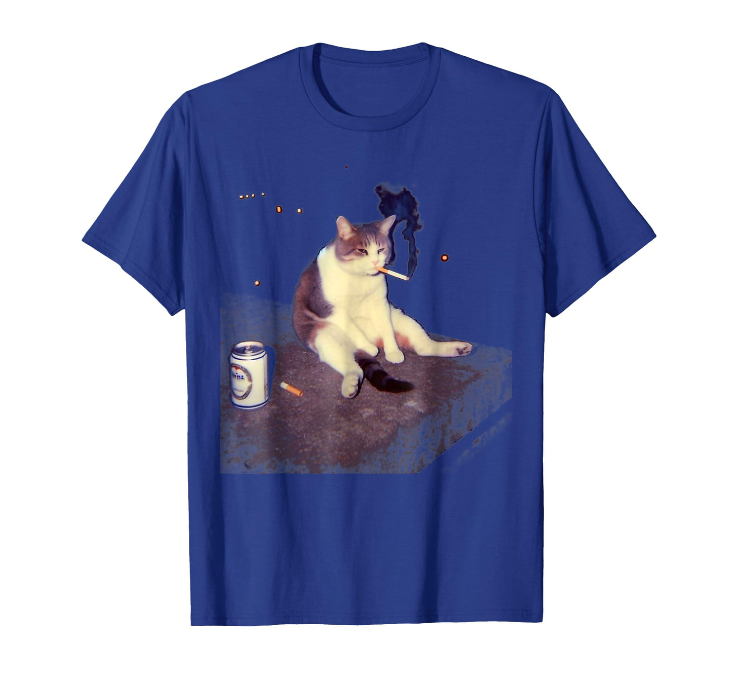 Cigarette Kitten Funny Smoking Cat Meme Stupid Brainrot T-Shirt