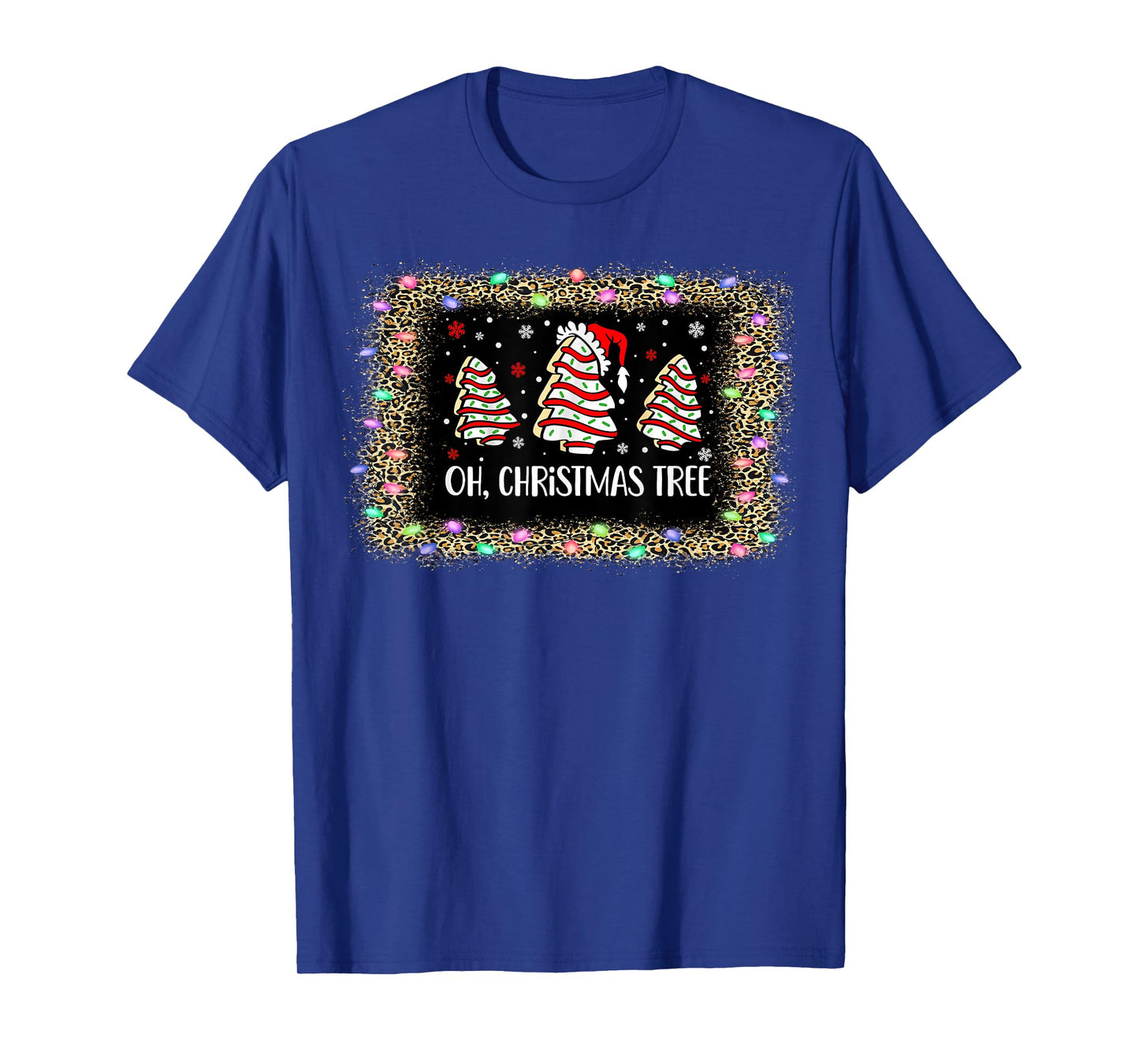 Groovy Oh Christmas Tree Cakes Debbie Becky Jen Cake Lovers T-Shirt