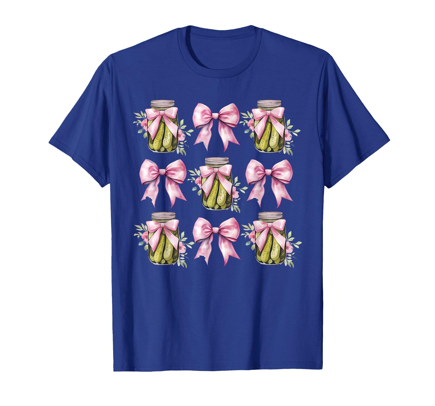 Canned Pickle Coquette Bows With Cute Pickle Jar Girl Women T-Shirt