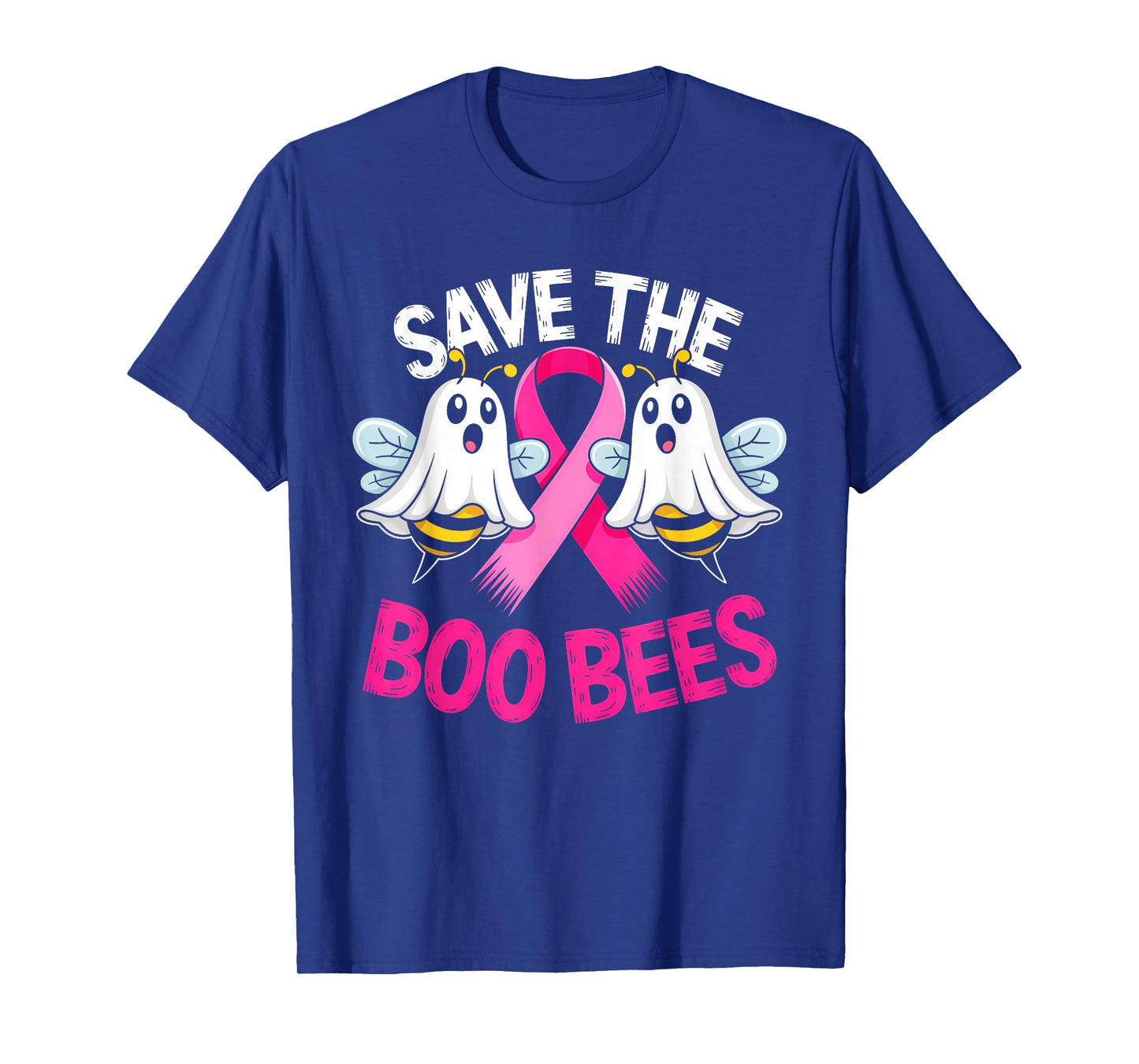 Save The Boo Bees Funny Breast Cancer Awareness Halloween T-Shirt
