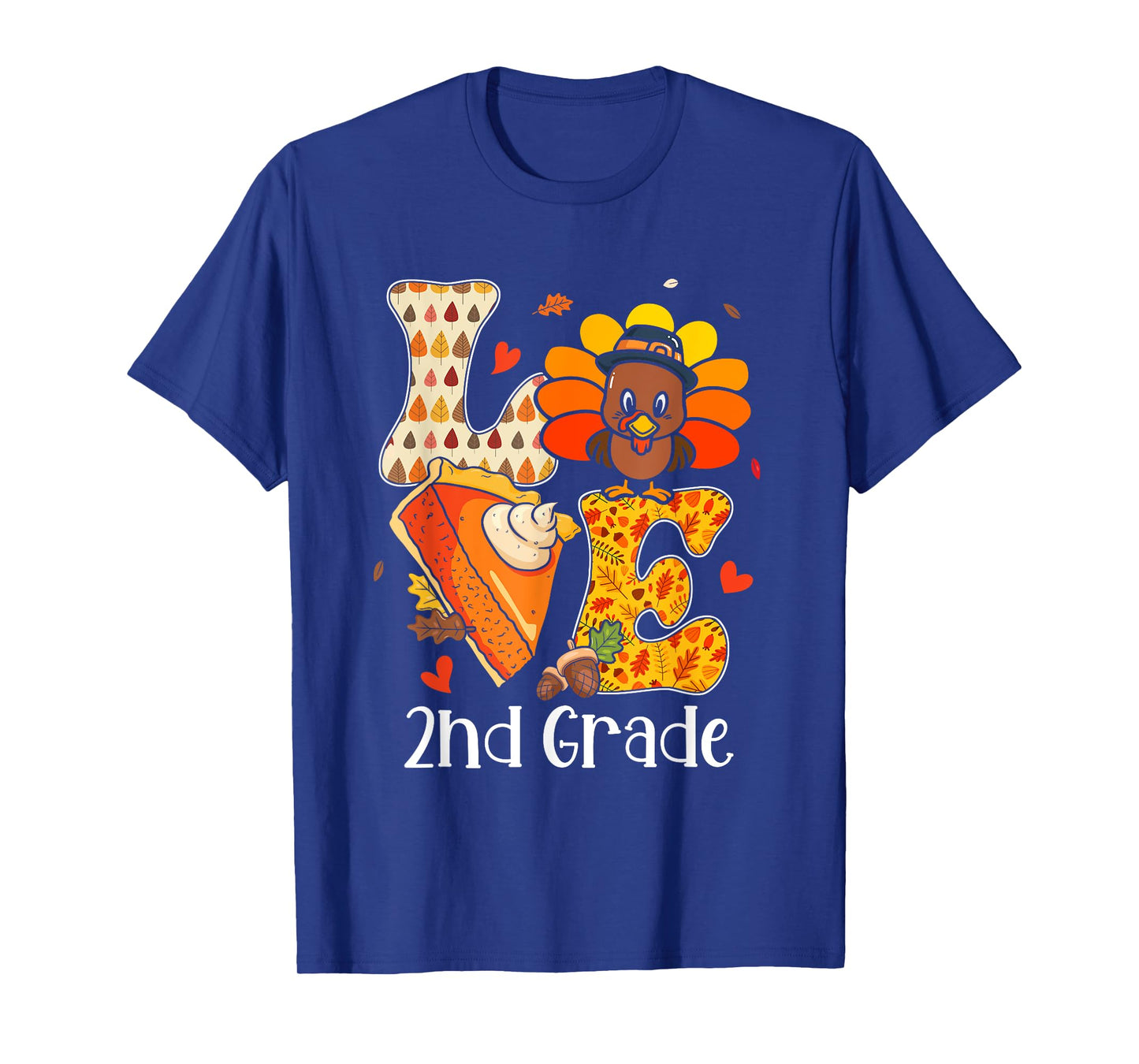 Teacher Turkey Thanksgiving Day Love 2nd Grade Teacher Life Men Women T-Shirt