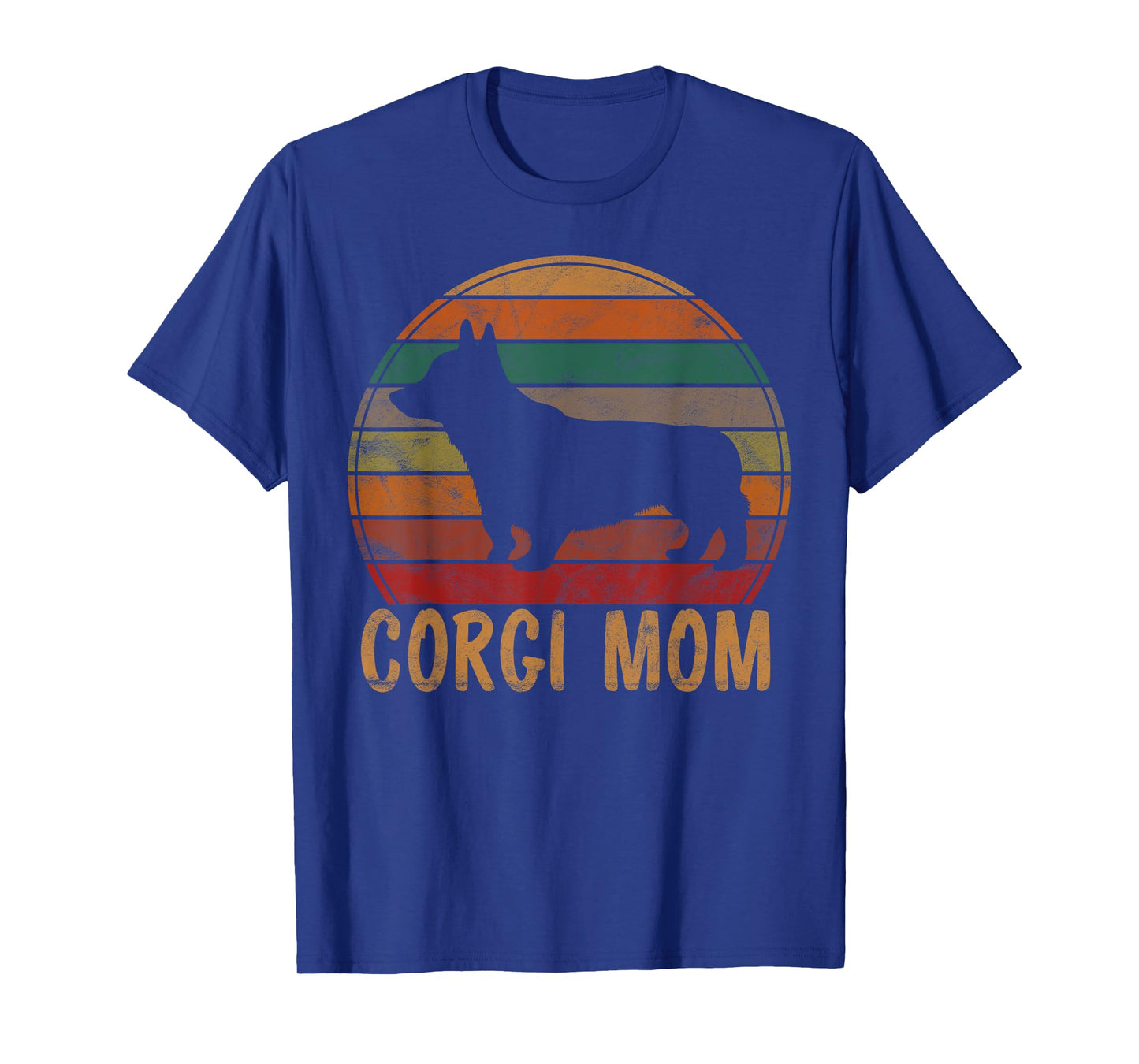 Retro Corgi Mom Gift Dog Mother Pet Welsh Corgi Mama T-Shirt