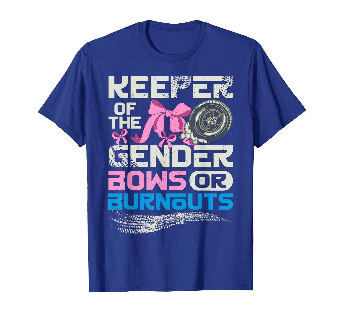 Keeper of the Gender Burnouts or Bows Gender Reveal Party T-Shirt