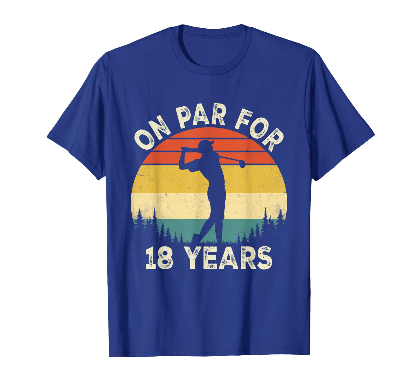 Funny 18th Birthday Golf Golfer 18 Year Old Golf Birthday T-Shirt