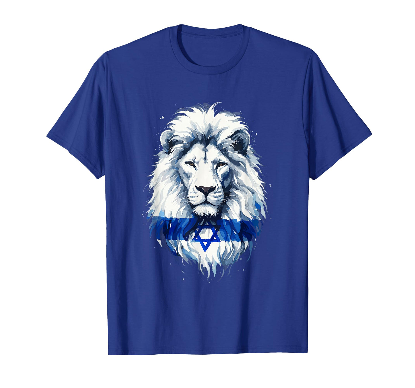 Jewish Israel Flag Lion David Star Yisrael Proud Israelites T-Shirt
