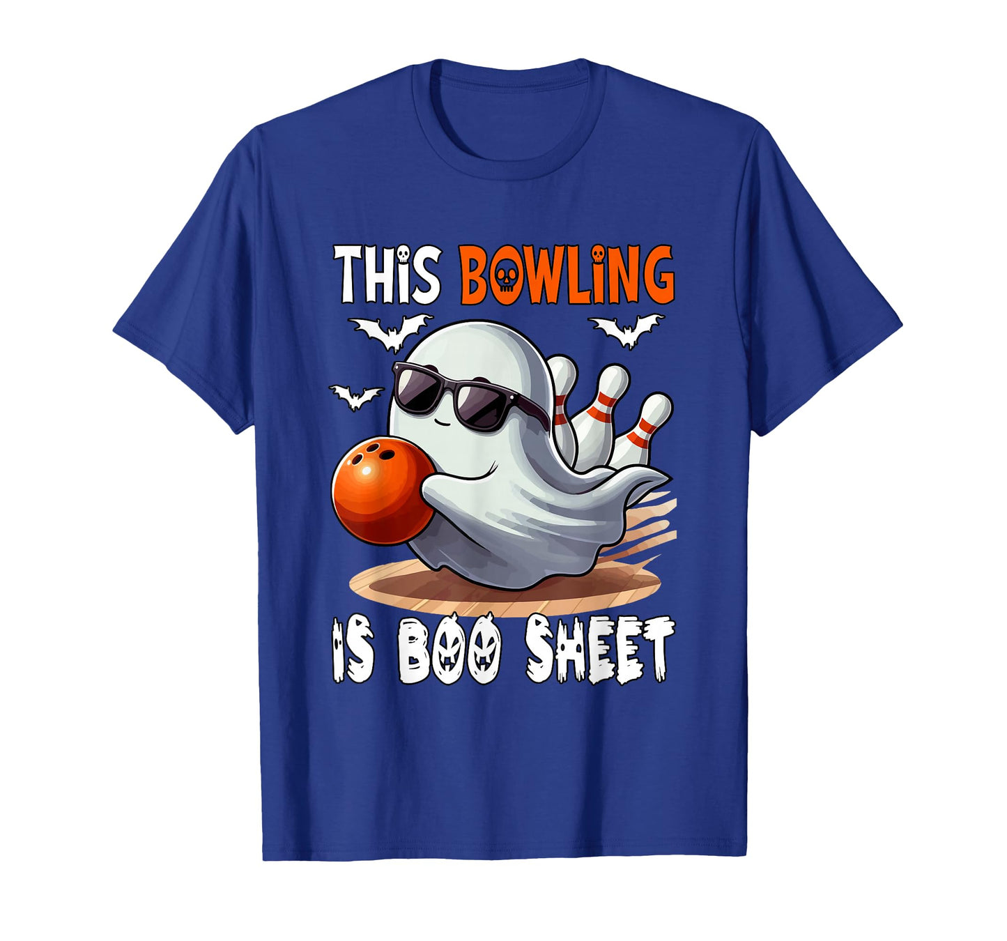 Bowling Is Boo Sheet Halloween Costume Player Team Fan T-Shirt