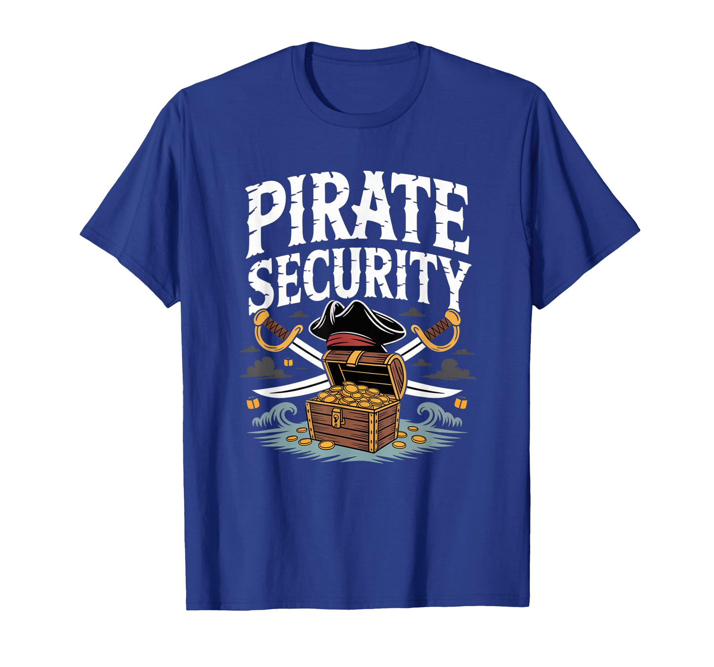 Pirate Security Funny Halloween Costume Dad Mom Group Humor T-Shirt