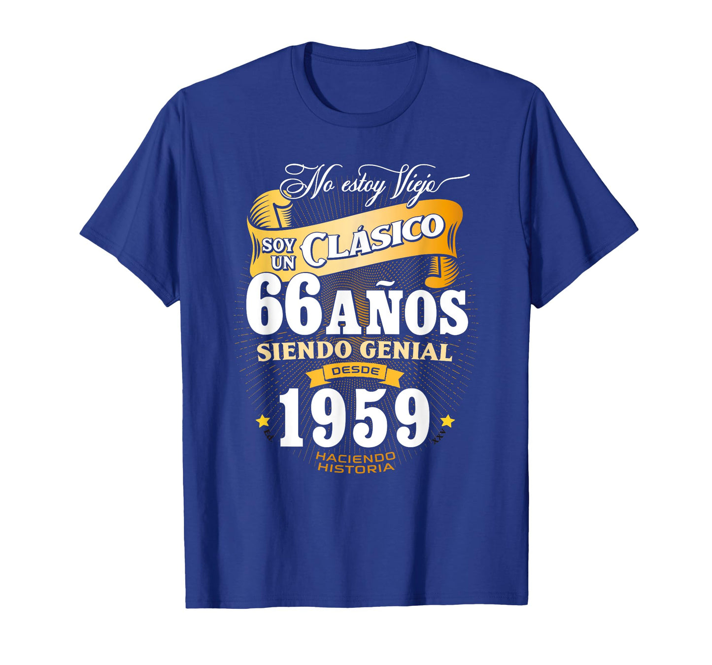66th Birthday gift for Men in Spanish Regalo cumpleanos 66 T-Shirt