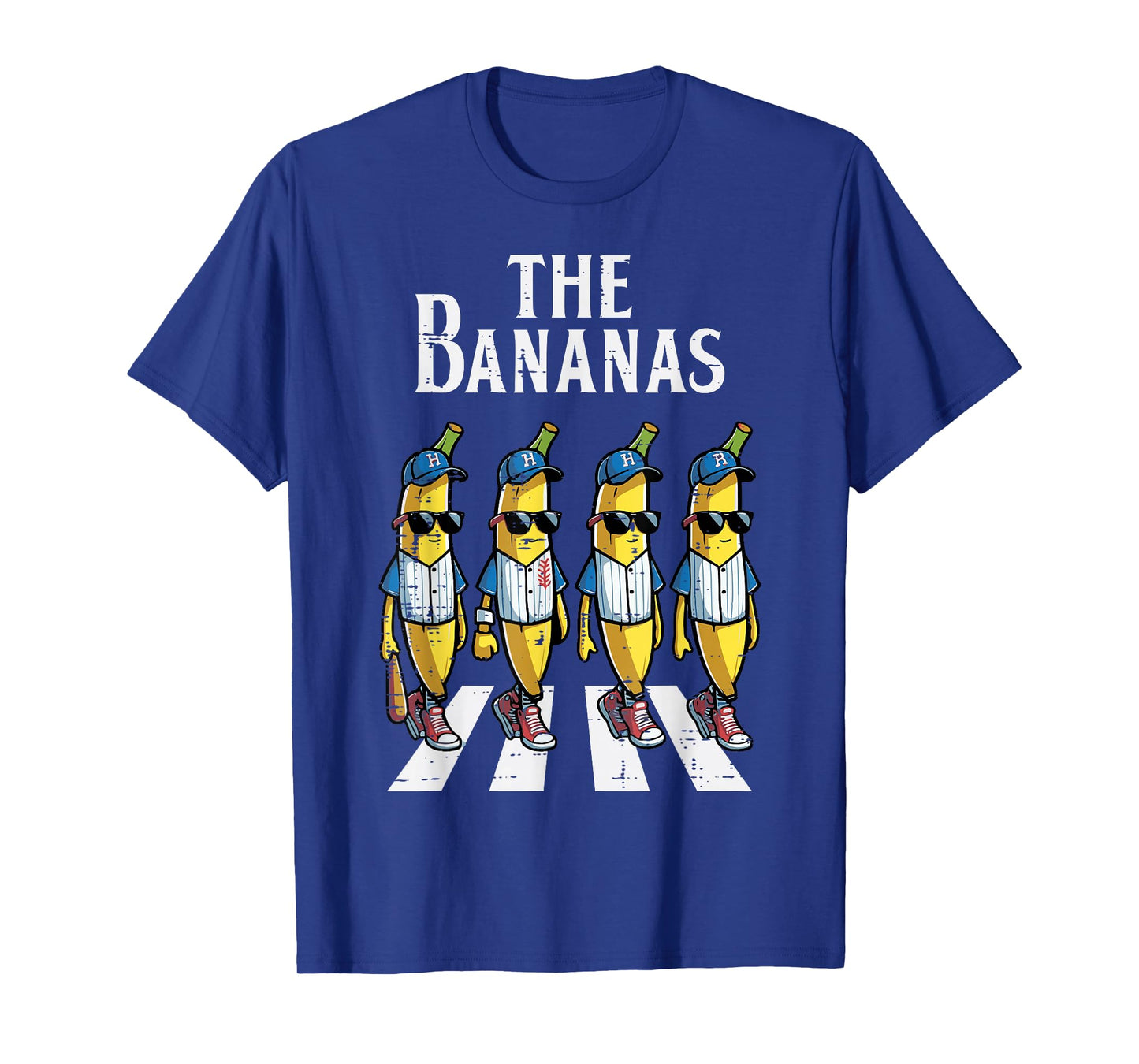 The Banana Crossing Funny Fruit Meme Parody Men Women Kids T-Shirt