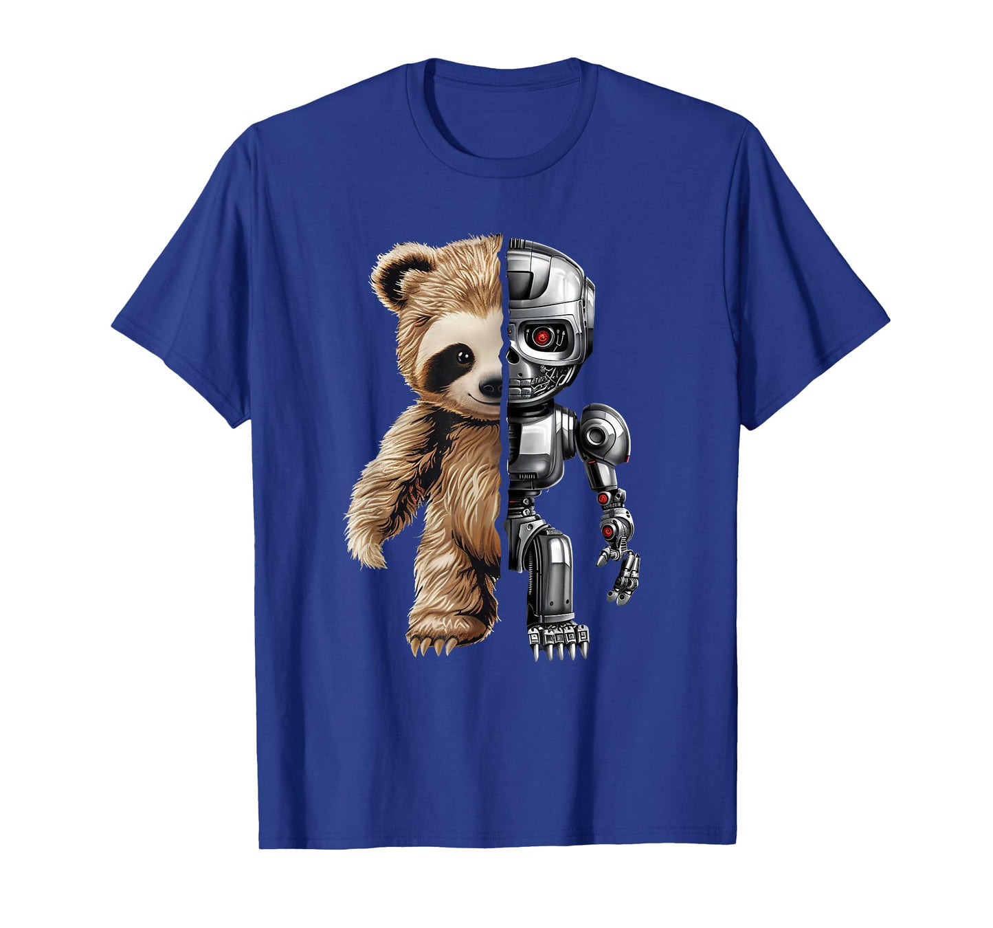 Funny Robotics Animal Lover Sloth Robots Graphic Engineer T-Shirt