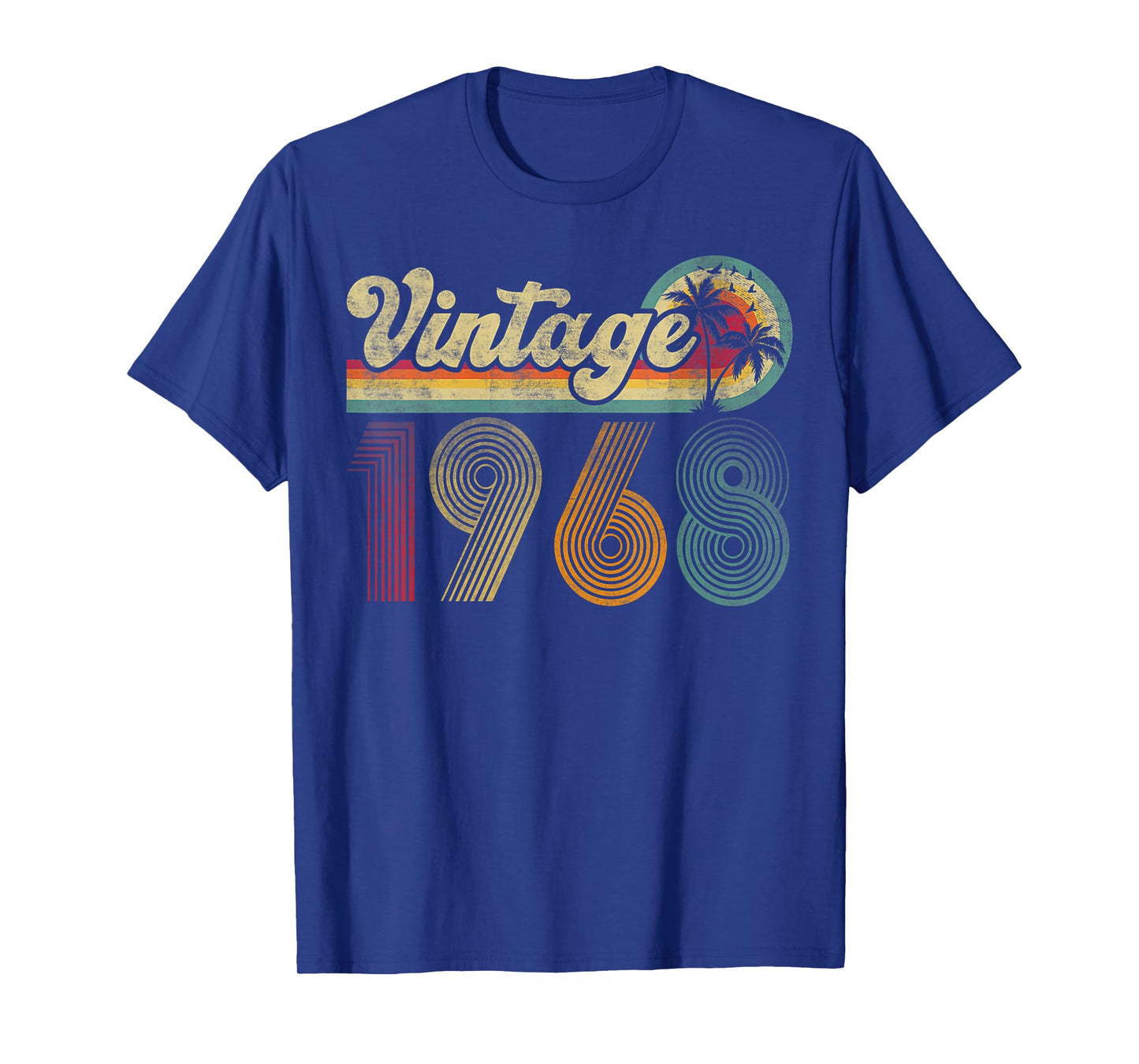 Vintage Born In 1968 Retro 57th Birthday 57 Years Old Gifts T-Shirt