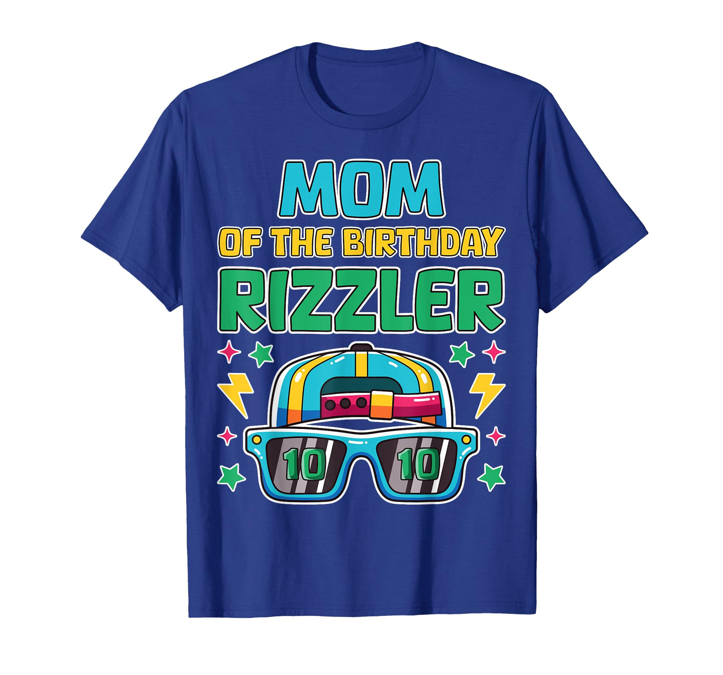 Mom of the Birthday Rizzler 10th Birthday Funny Family Party T-Shirt