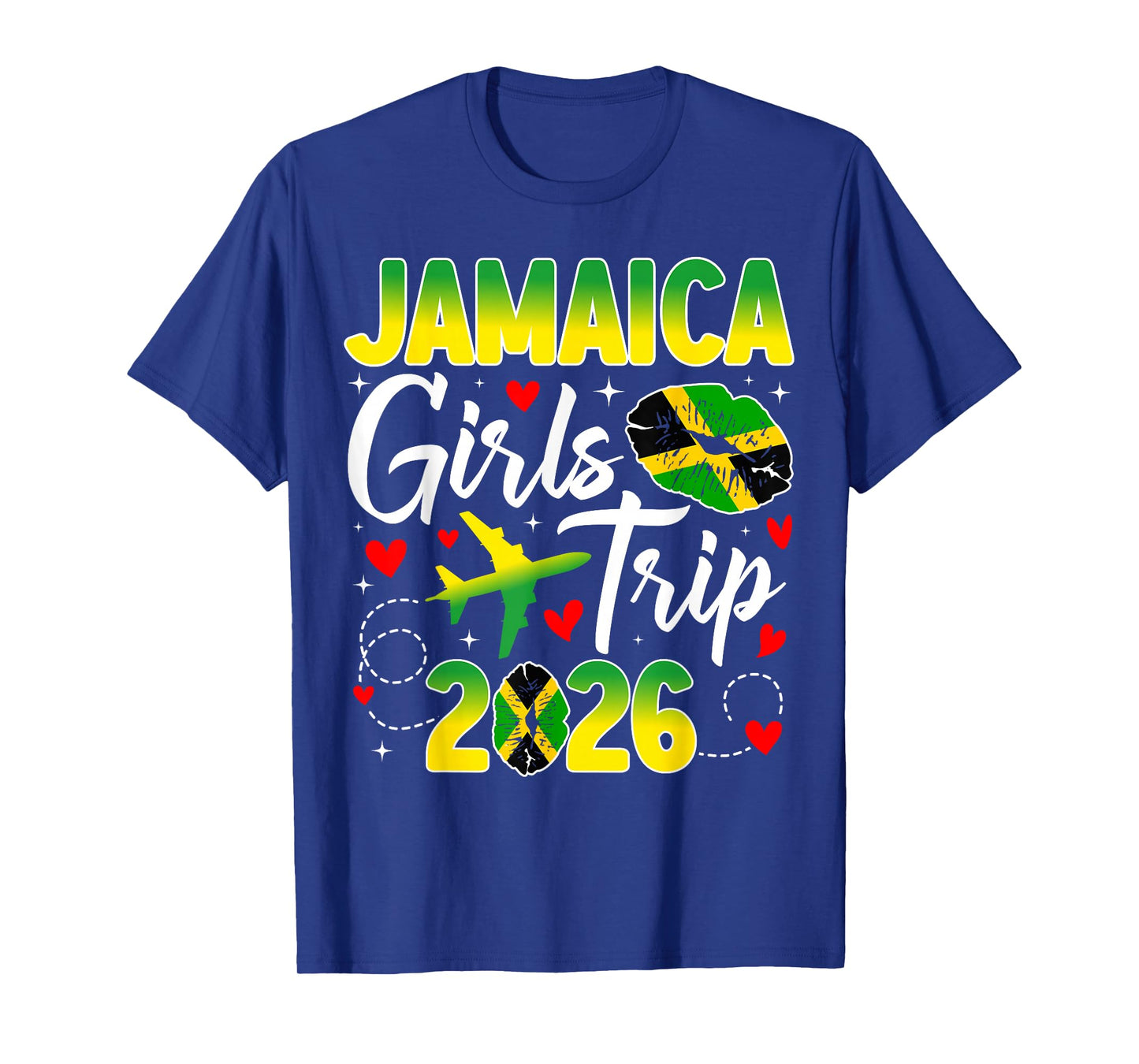 Womens Jamaica Girls Trip 2026 Summer Vacation Weekend Funny T-Shirt