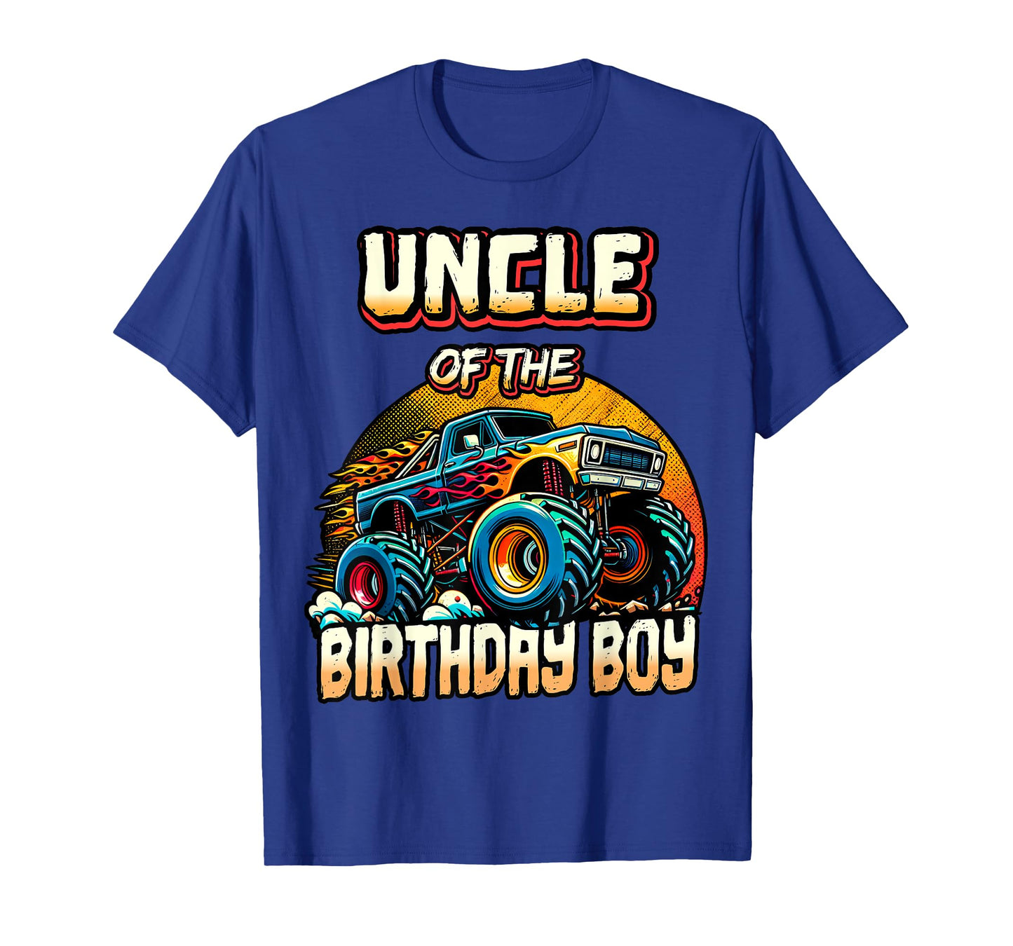 Uncle of the Birthday Boy Monster Truck Birthday Party T-Shirt