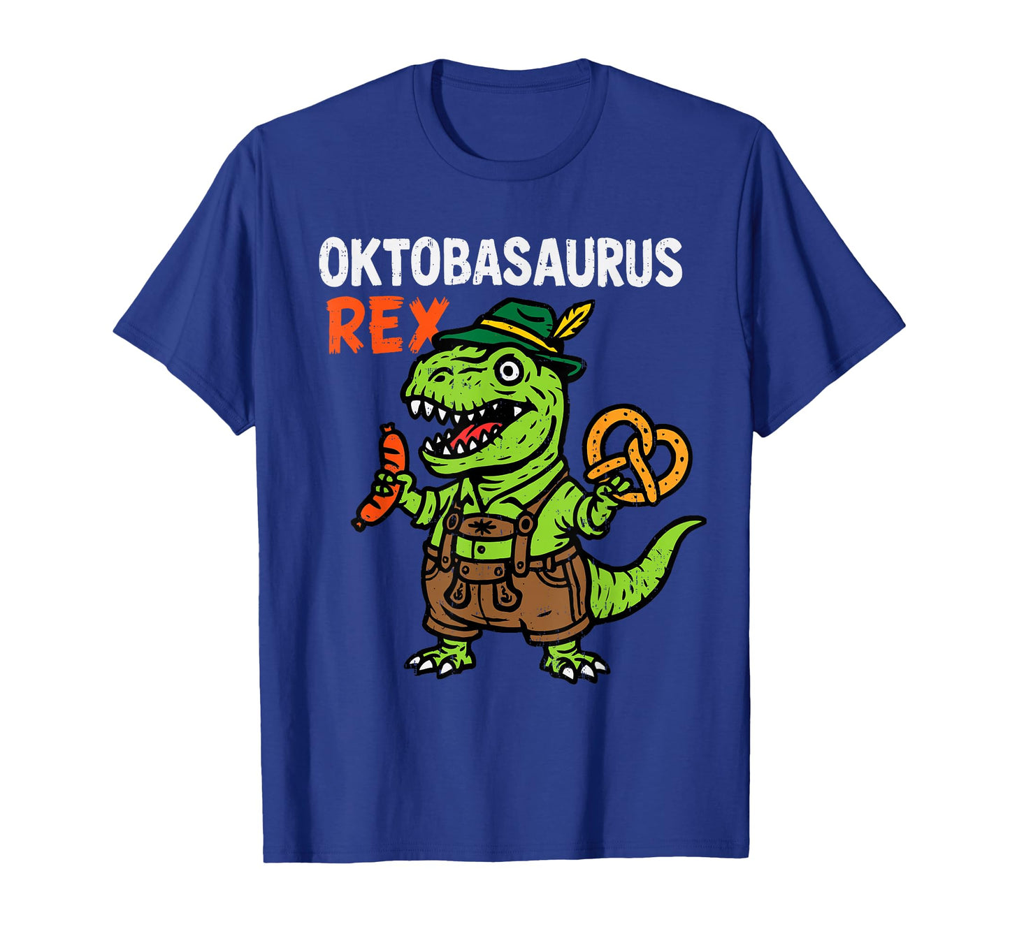 Oktoberfest Dinosaur T Rex Dino Bavarian Festival Boy Kids T-Shirt