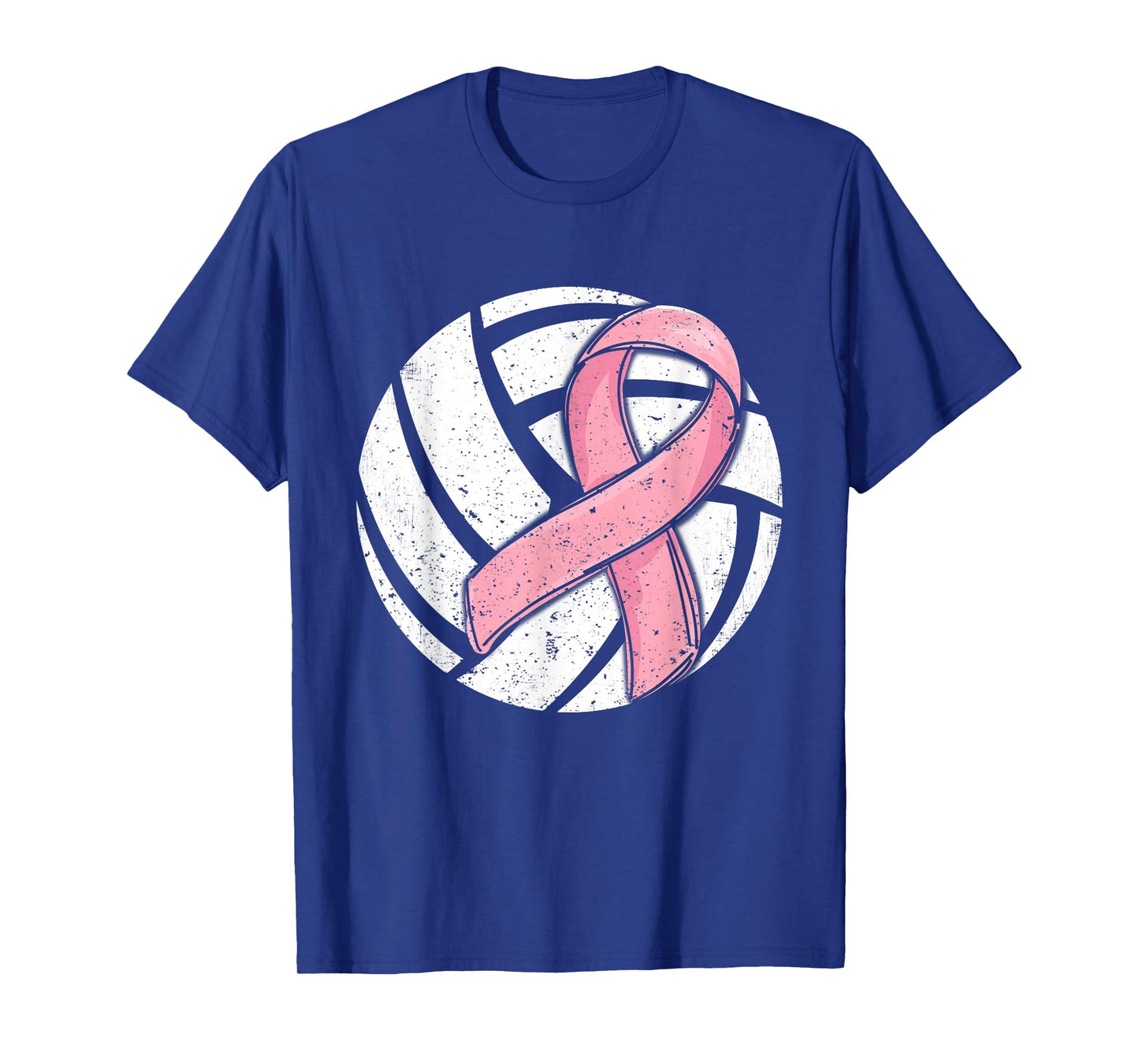 Volleyball Pink Ribbon Breast Cancer Awareness Sport Lover T-Shirt