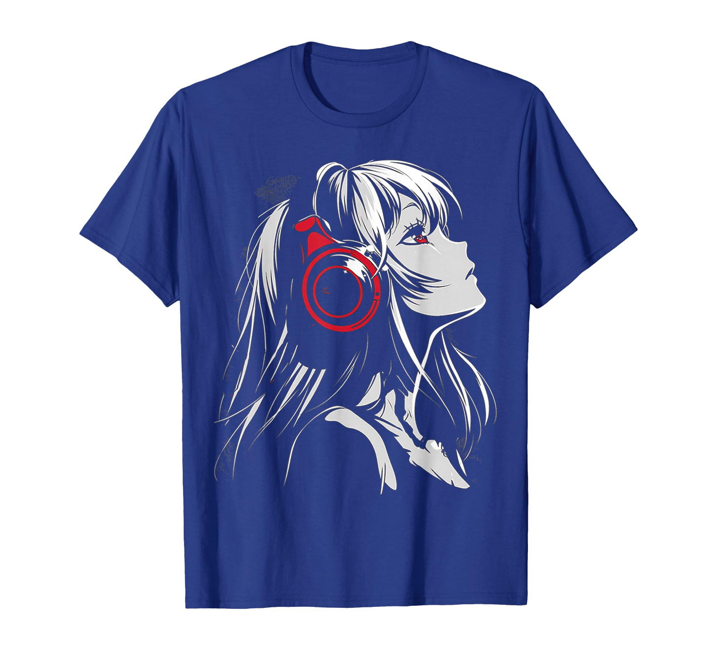 Anime Manga Motif Headphone Artwork Anime T-Shirt