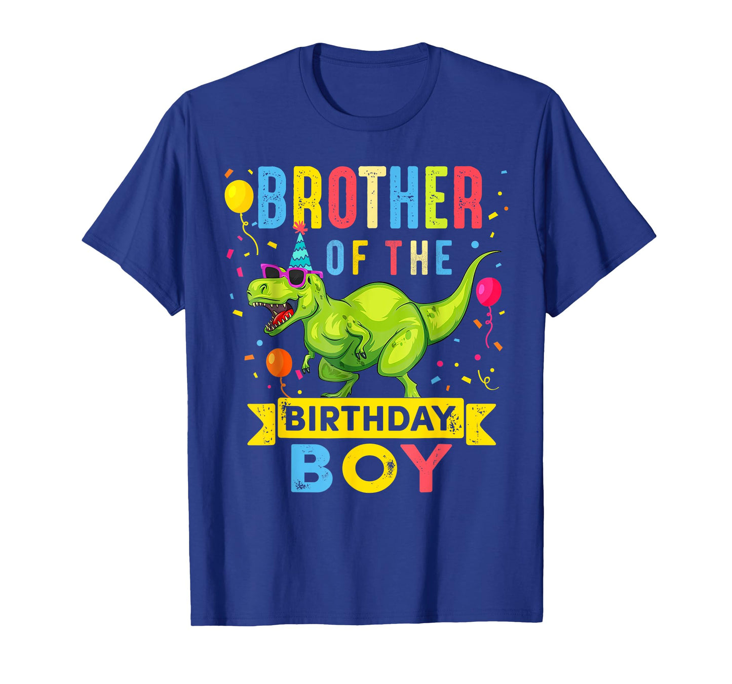 Brother of The Birthday Boy T-Rex Dinosaur Birthday Party T-Shirt
