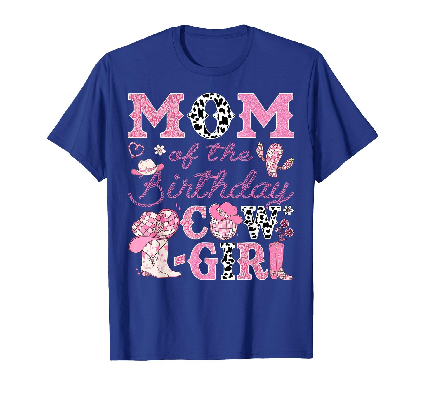 Mom Of The Birthday CowGirl 1St Bday Rodeo Mom T-Shirt