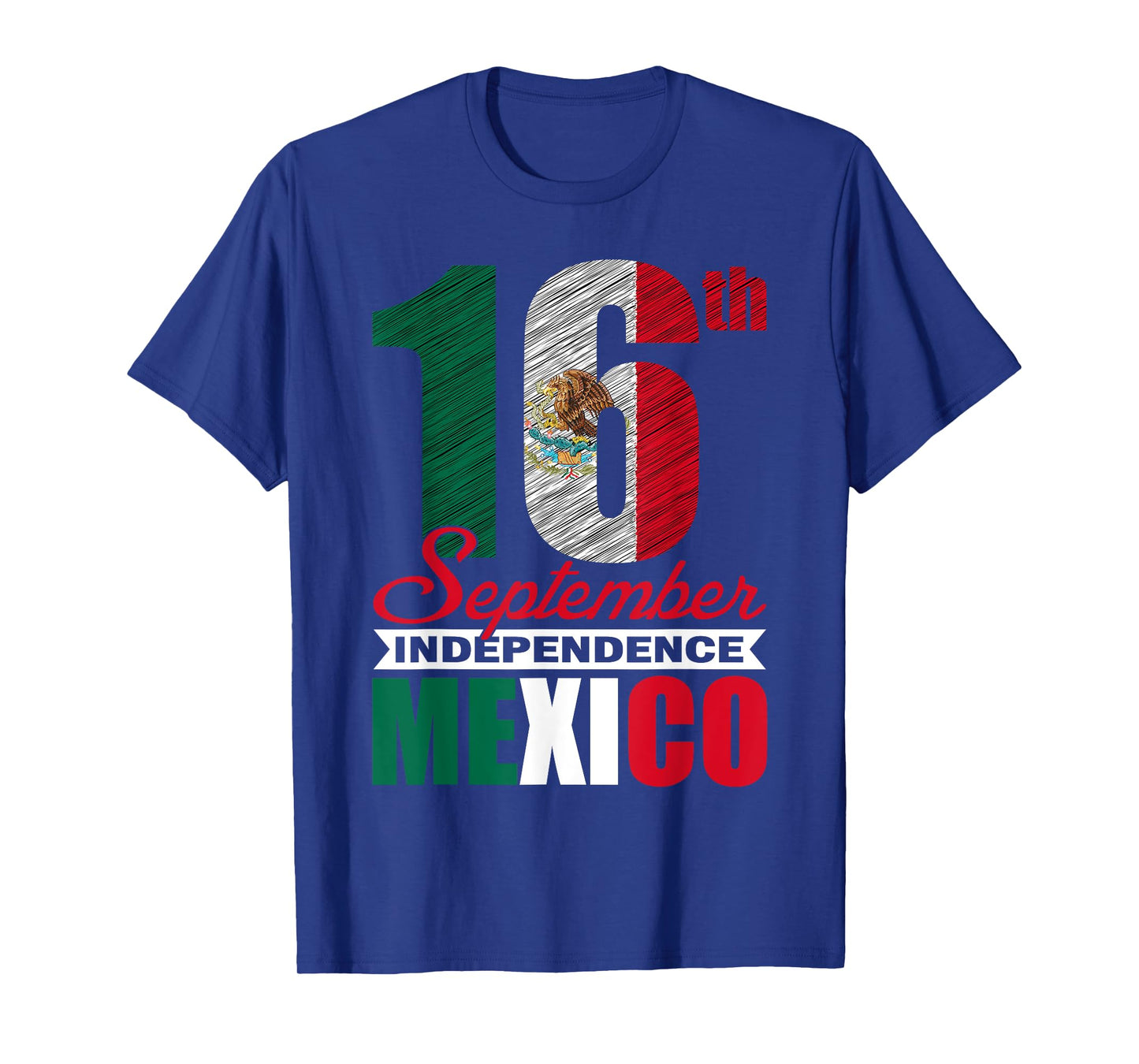 September 16th Viva Mexico Independence Day Mexican Flag T-Shirt