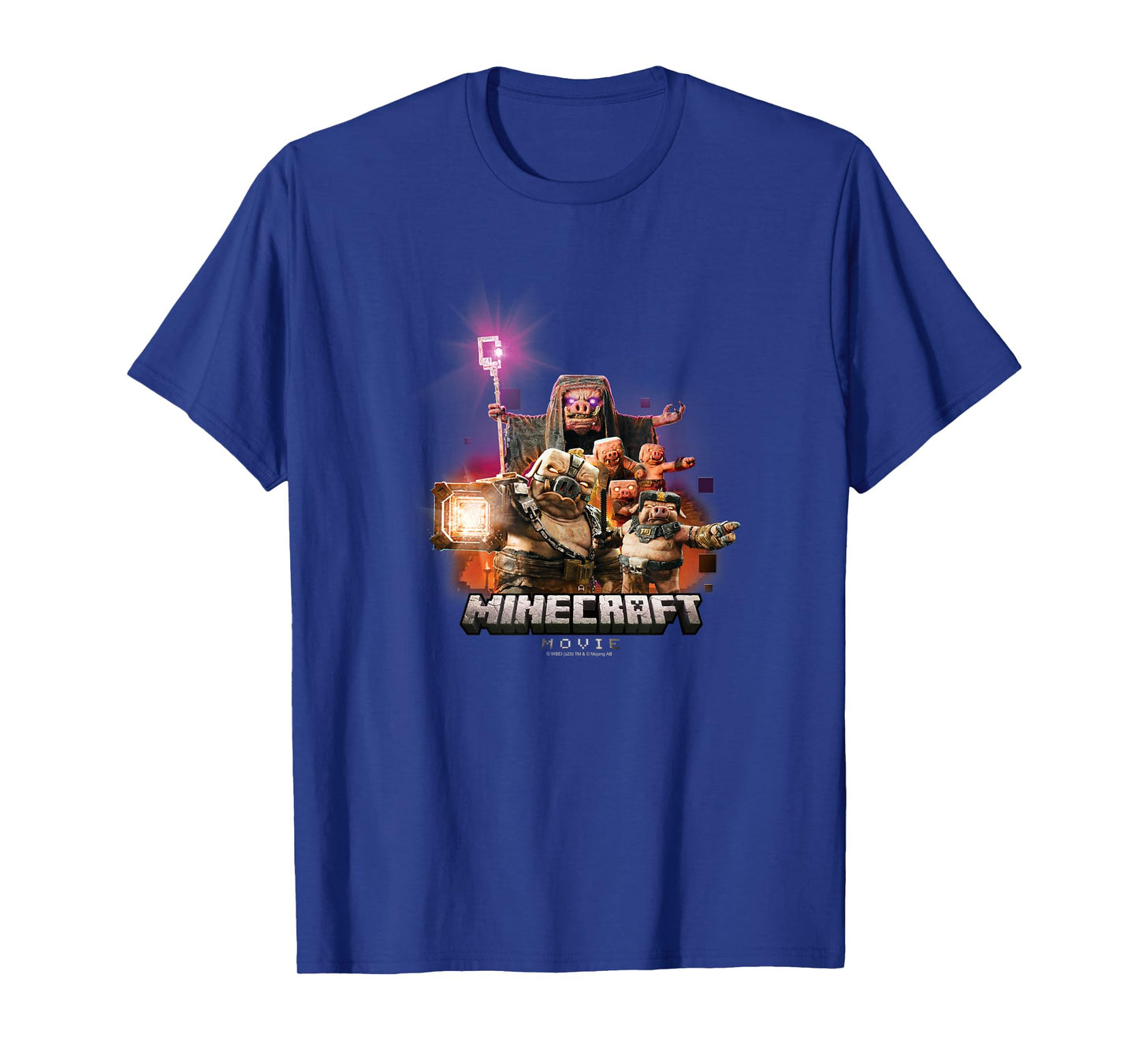 A Minecraft Movie Piglins Attack Nether Villain Mobs T-Shirt