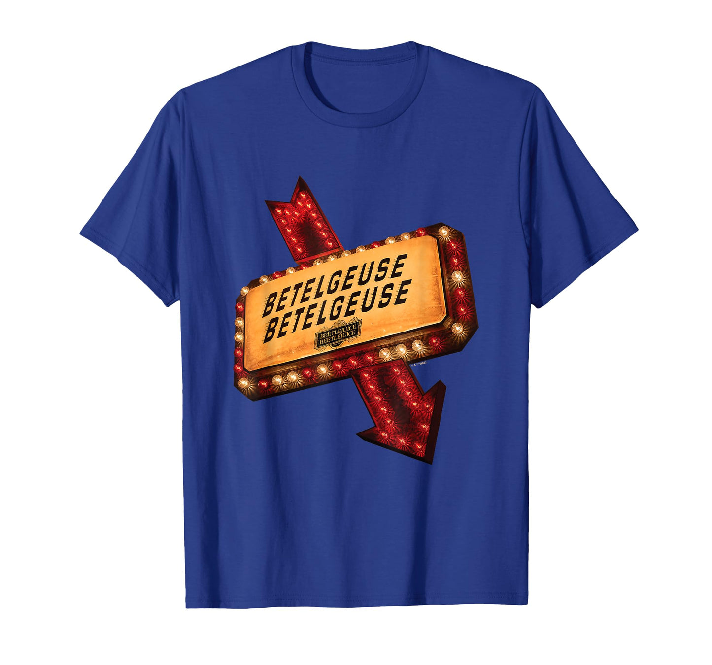 Beetlejuice Beetlejuice Light Sign Logo Vintage T-Shirt