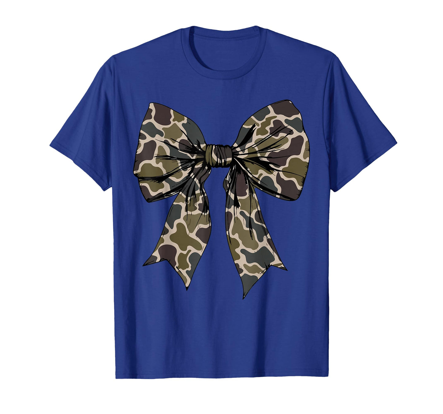 Camouflage Old Camo Bow Camo Coquette Bow Hunting Women Girl T-Shirt