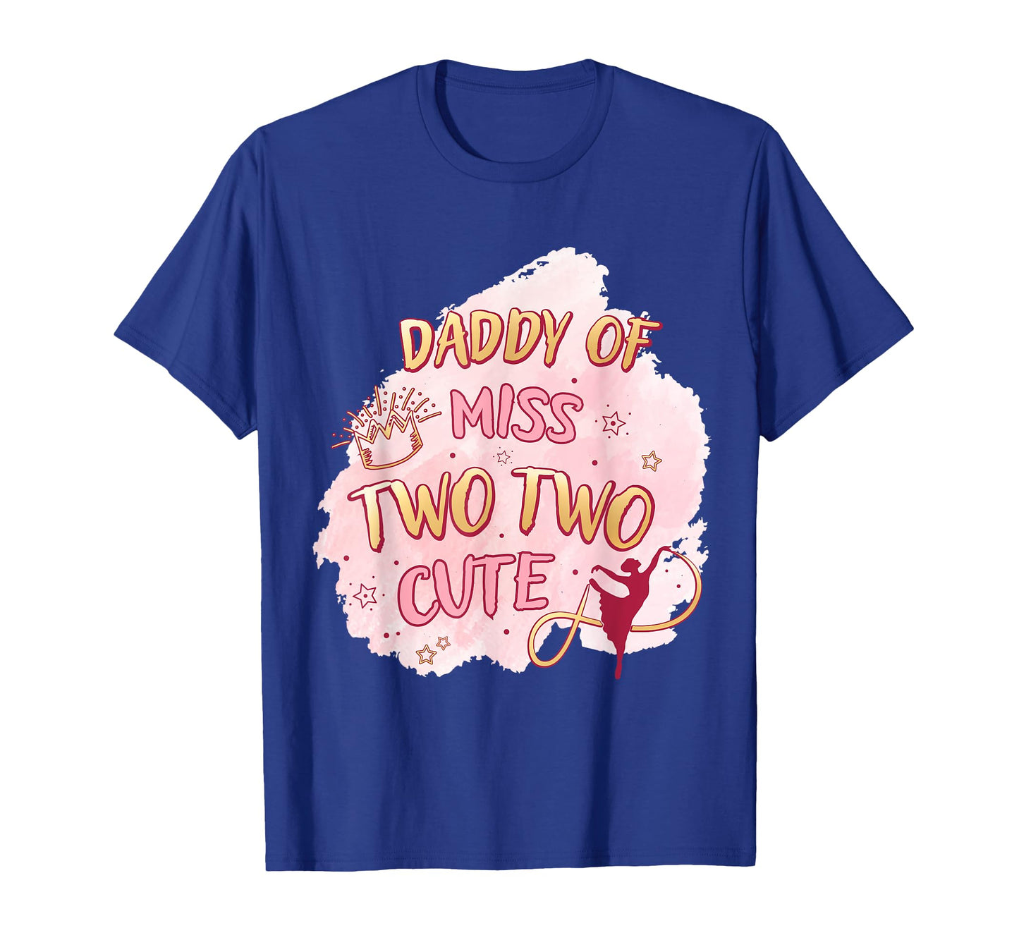 Ballet Girl Second Birthday Daddy Two Cute Ballerina Party T-Shirt