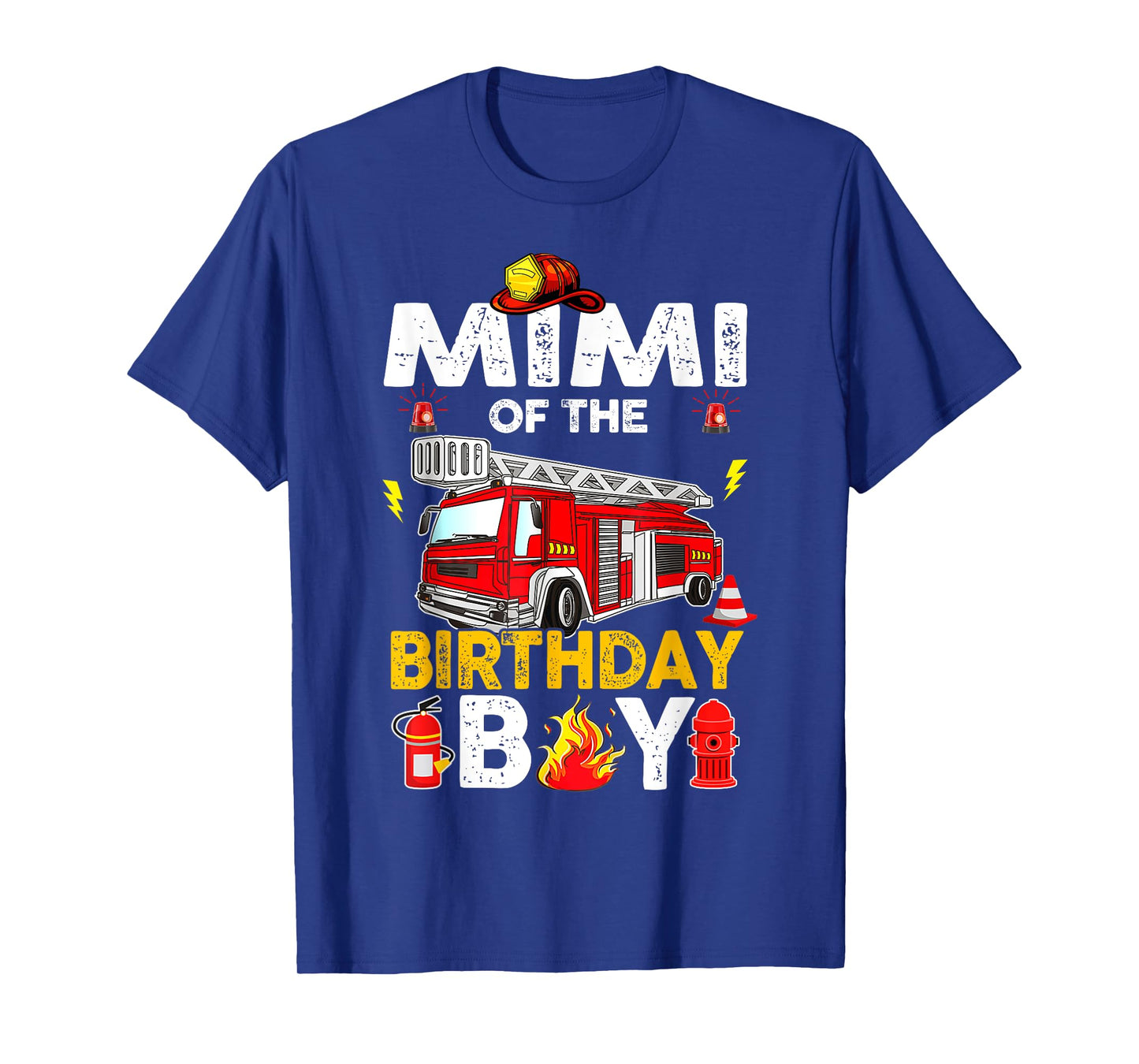 Mimi Of The Birthday Boy Fire Truck Firefighter Party T-Shirt