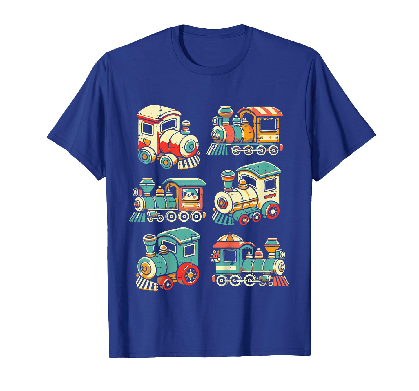 Kids Train Engines Cute Locomotive Railfan Boys Kids Toddler Men T-Shirt
