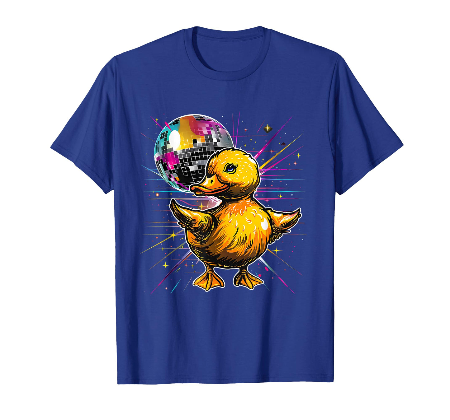 Rubber Duck Disco Dancing Disco Ball Music Rubber Duckie T-Shirt