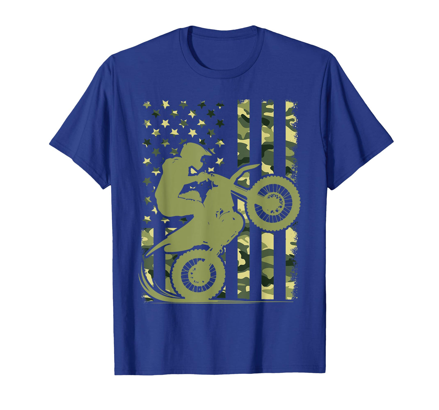 Motocross Dirt Bike Racing Camo Camouflage Boys T-Shirt