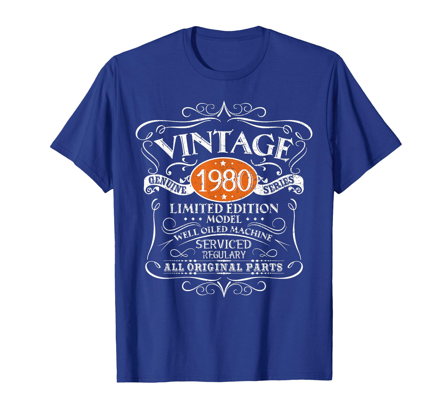 Vintage 1980 45th Birthday All Original Parts Design T-Shirt
