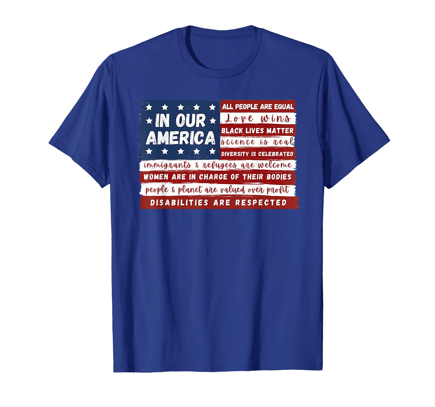ALL PEOPLE ARE EQUAL IN OUR AMERICA Love wins Funny design T-Shirt