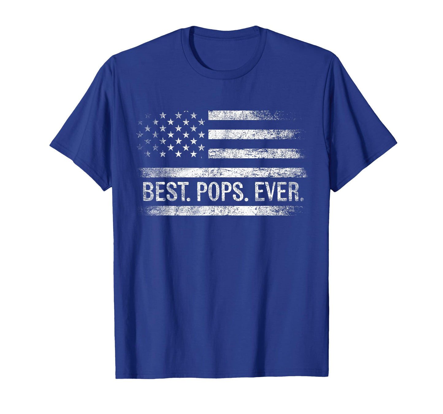 Best Pops Ever American Flag Gifts Pops Father's Day T-Shirt