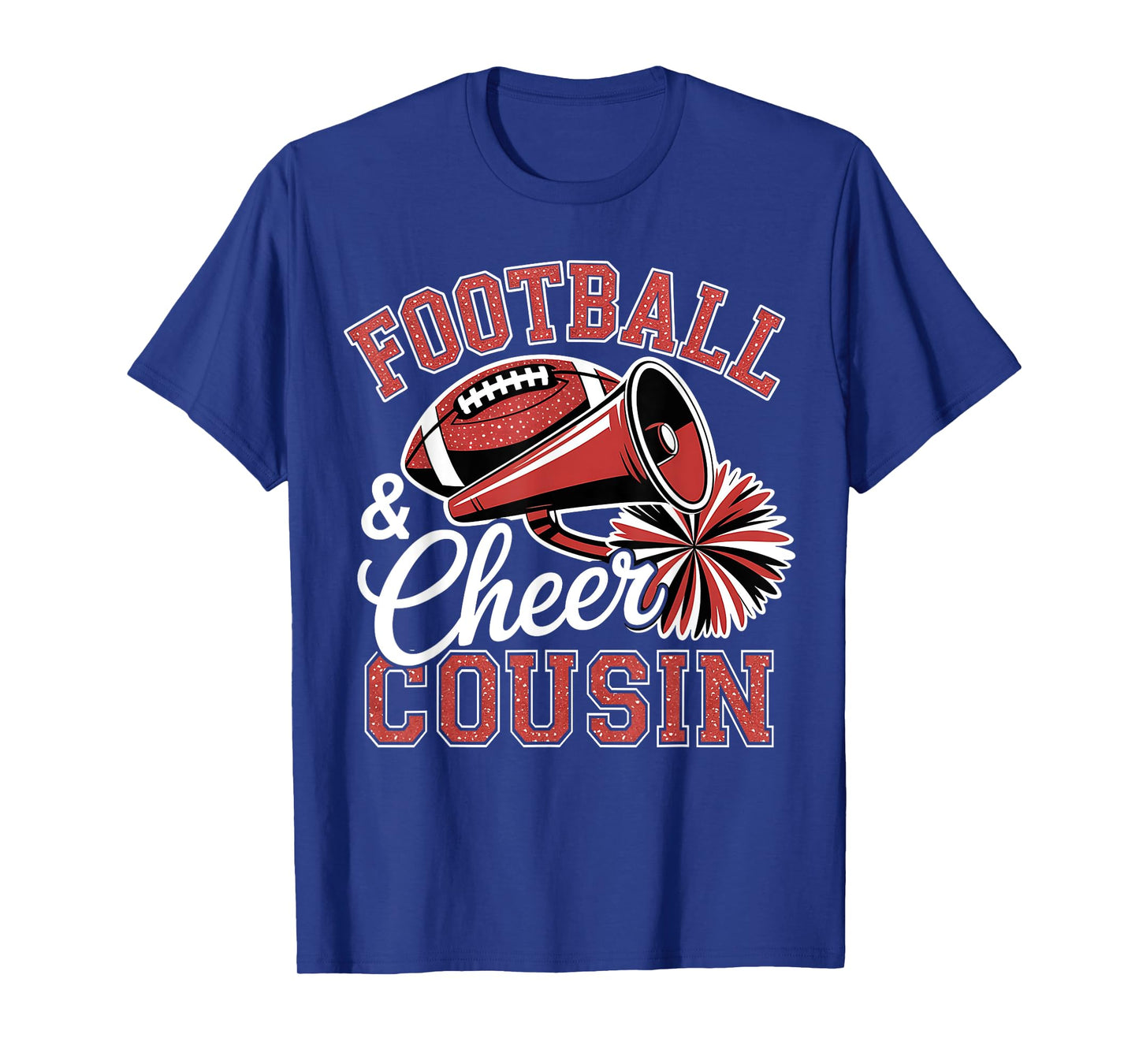 Football Cheer Cousin for Women Men Vintage Cheerleader T-Shirt