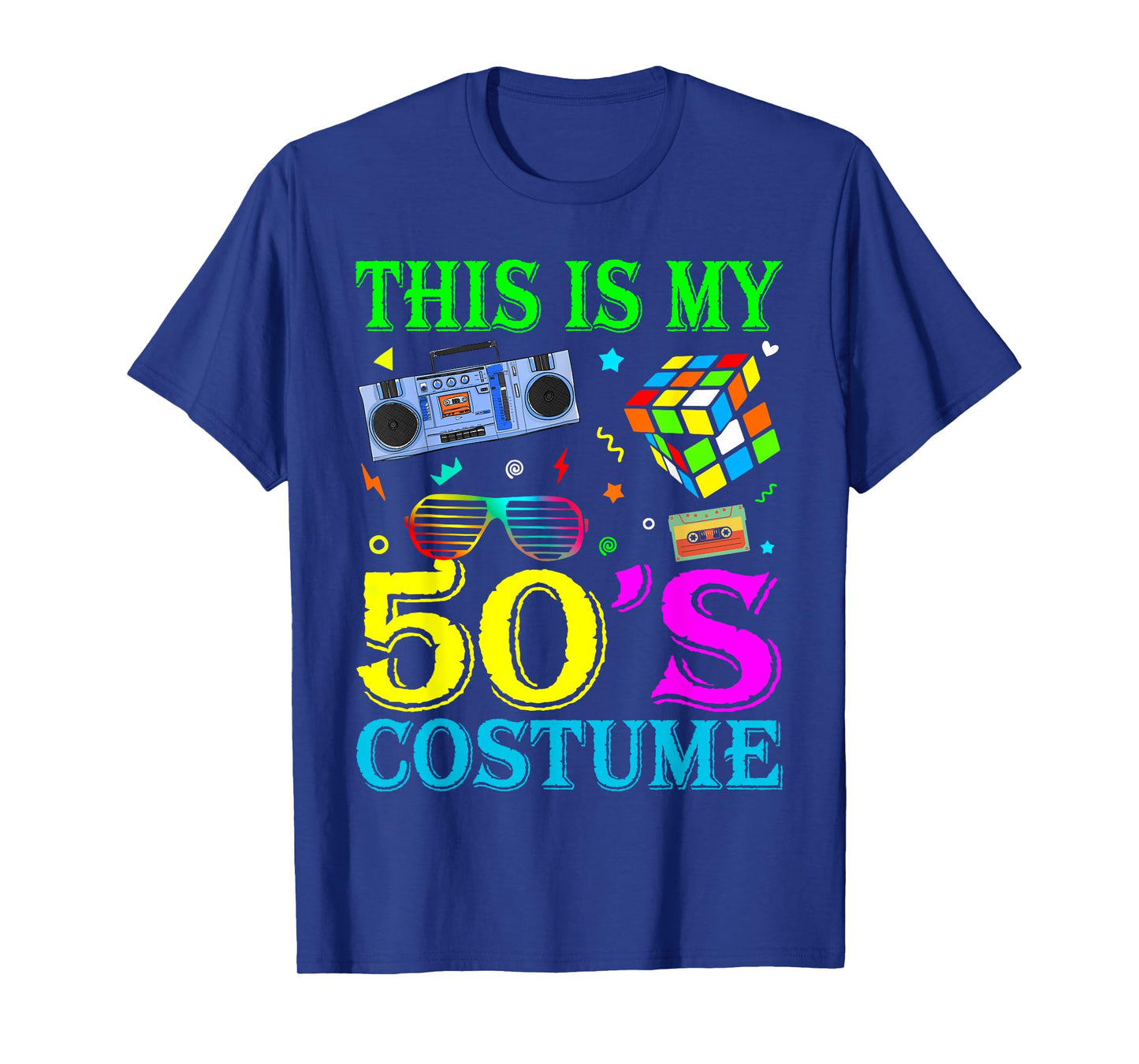 Vintage Matching Halloween 1950s This Is My 50's Costume T-Shirt