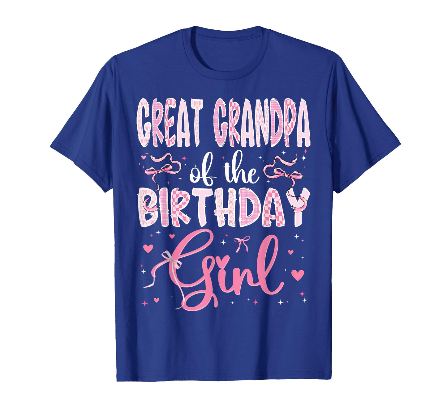 Great Grandpa of The Birthday Girl Pink Coquette Bow T-Shirt