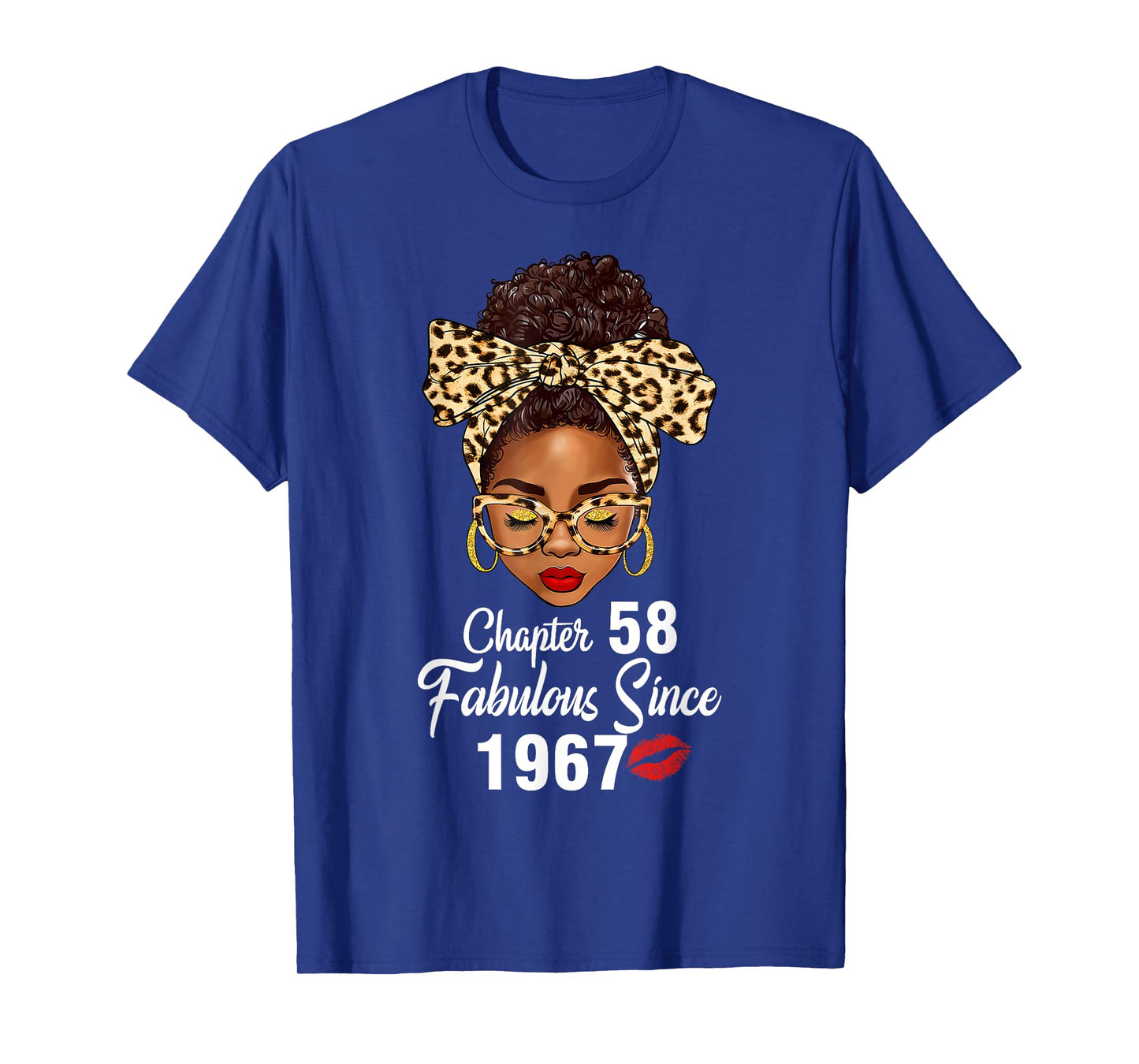Chapter 58 Fabulous Since 1967 58th Birthday Women Leopard T-Shirt